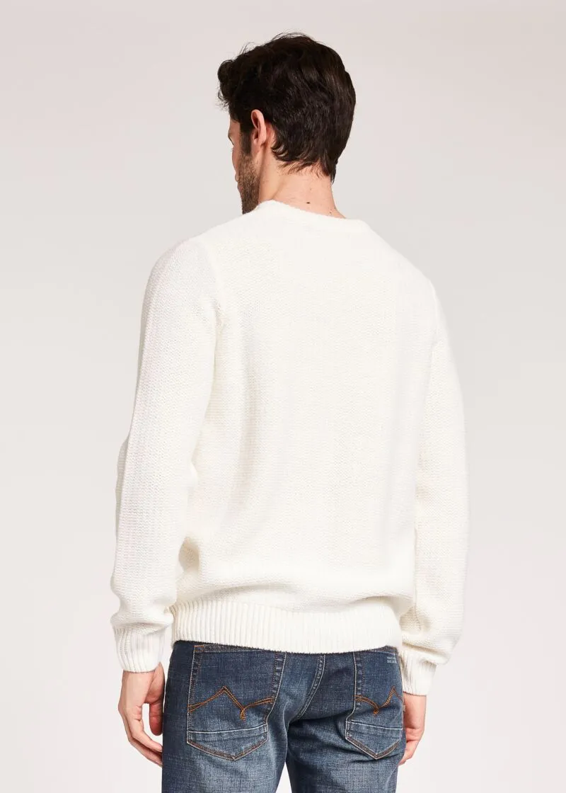 Maglia in misto lana jacquard