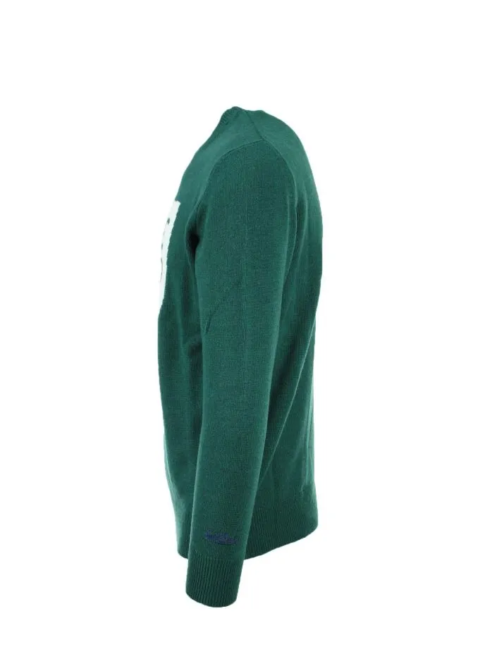 Maglia pullover girocollo in lana Wine Not