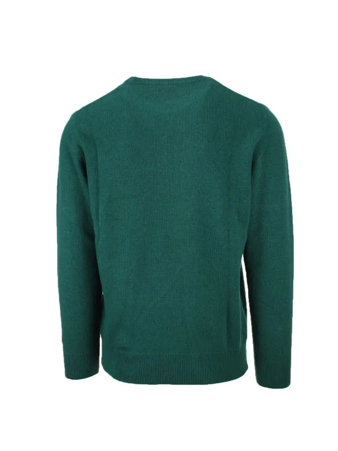Maglia pullover girocollo in lana Wine Not