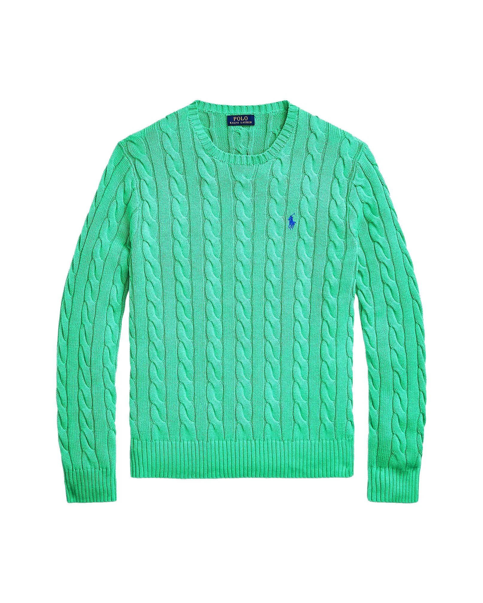 MAGLIA VERDE IN COTONE A TRECCE