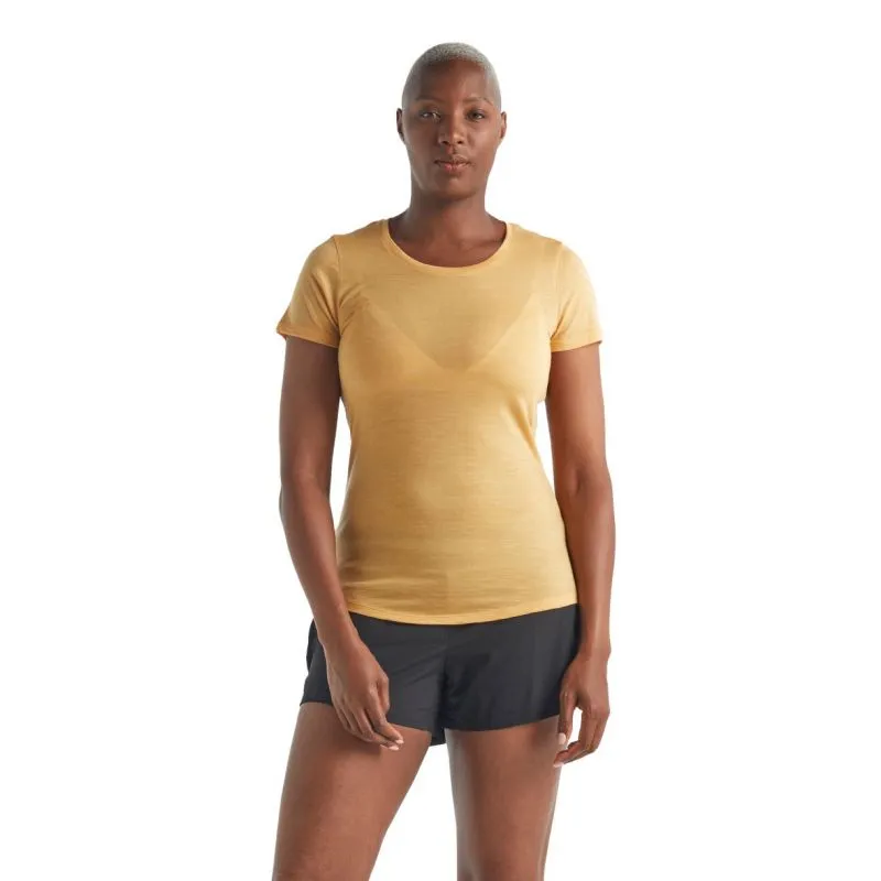 Maglietta da donna ICEBREAKER Cool-Lite Sphere Ss Low Crewe (SAFFLOWER HTHR)