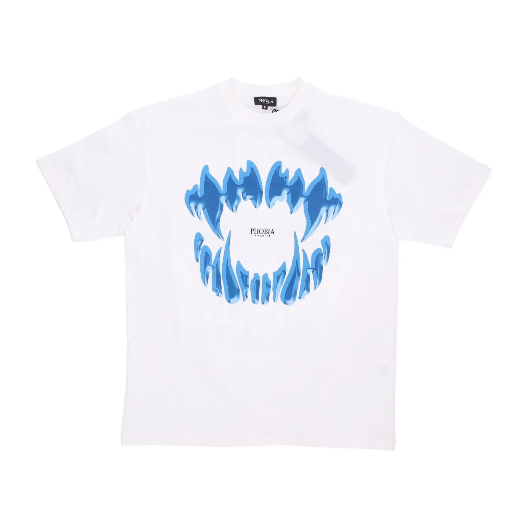 Maglietta Uomo Mouth Print Tee Off White/light Blue