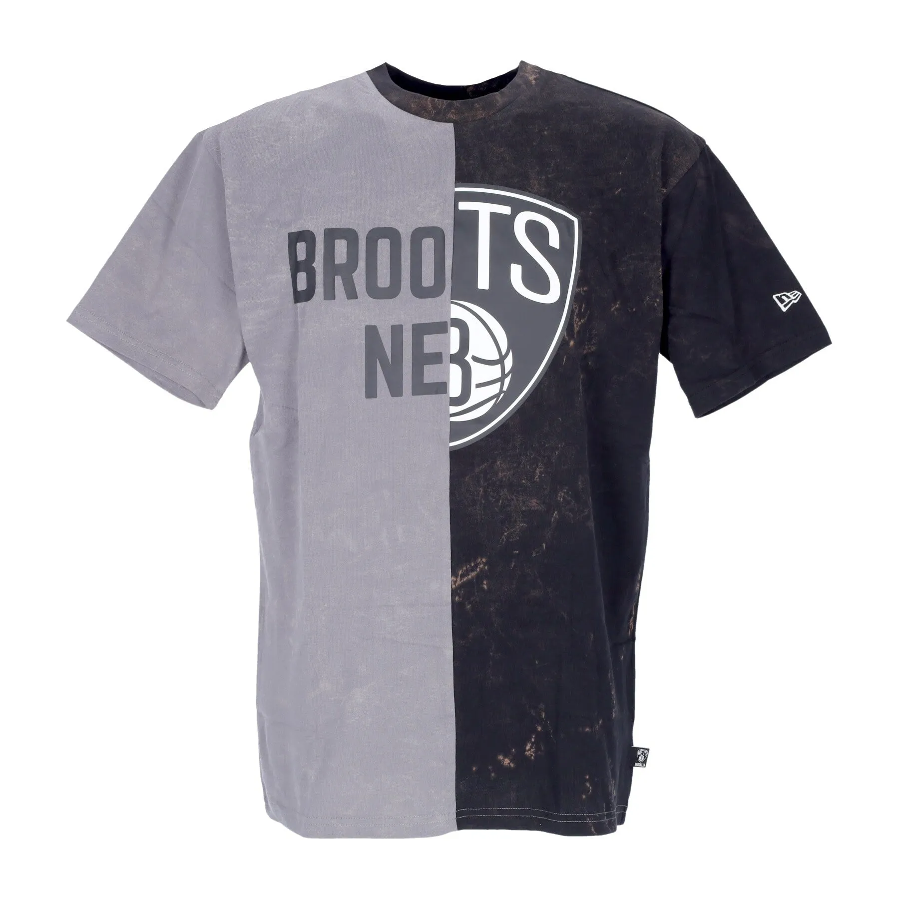 Maglietta Uomo Nba Washed Pack Graphic Tee Bronet Storm Gray/black
