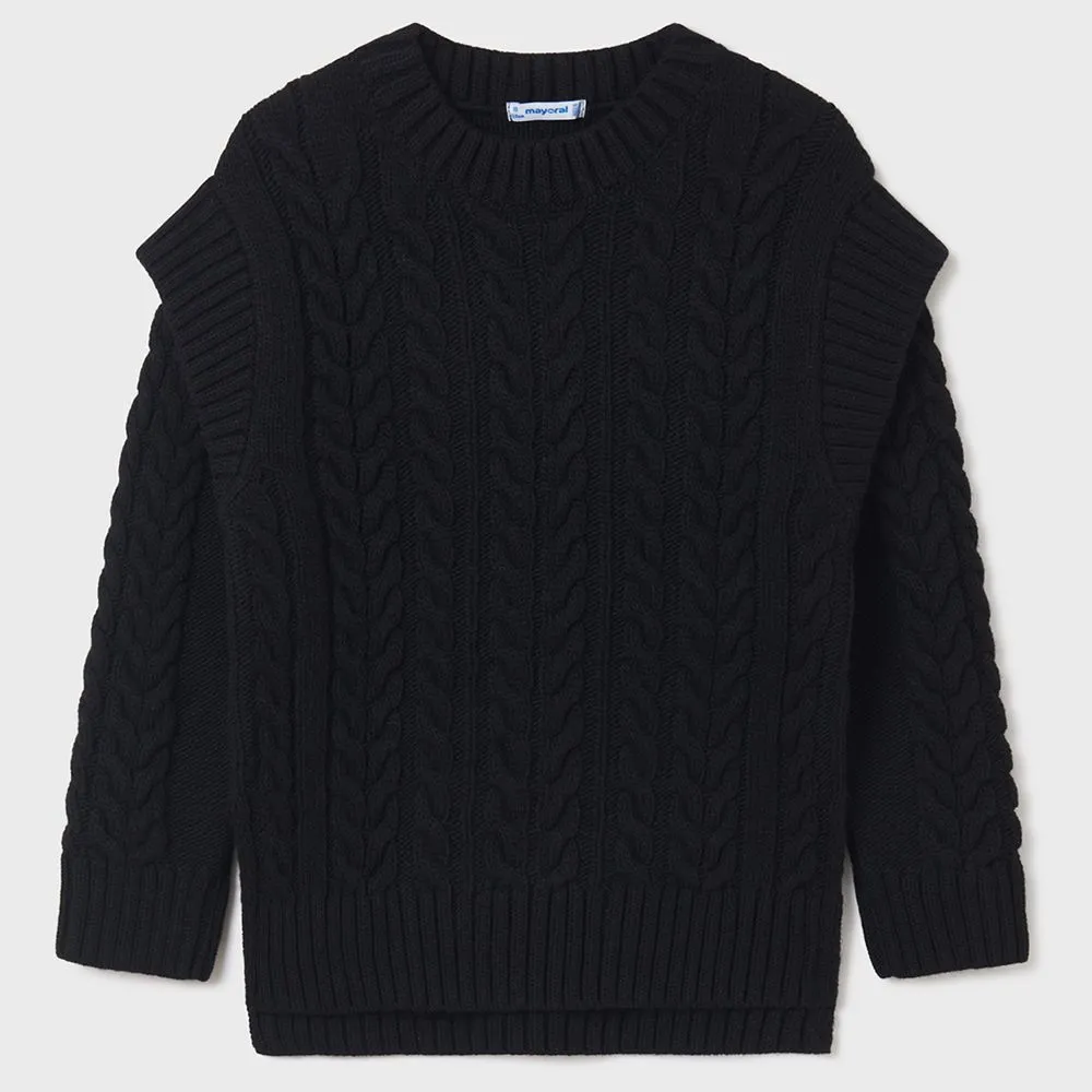 maglione a trecce 7371 ragazza mayoral 
