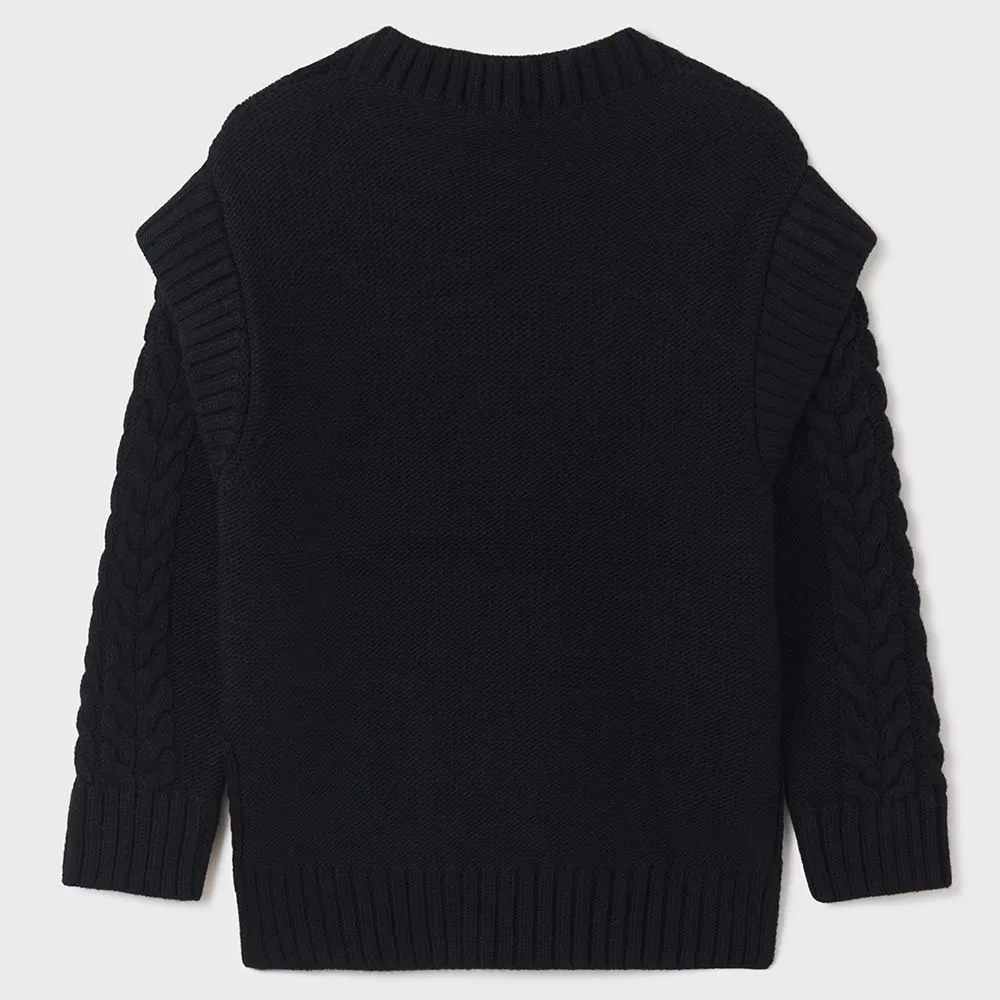 maglione a trecce 7371 ragazza mayoral 