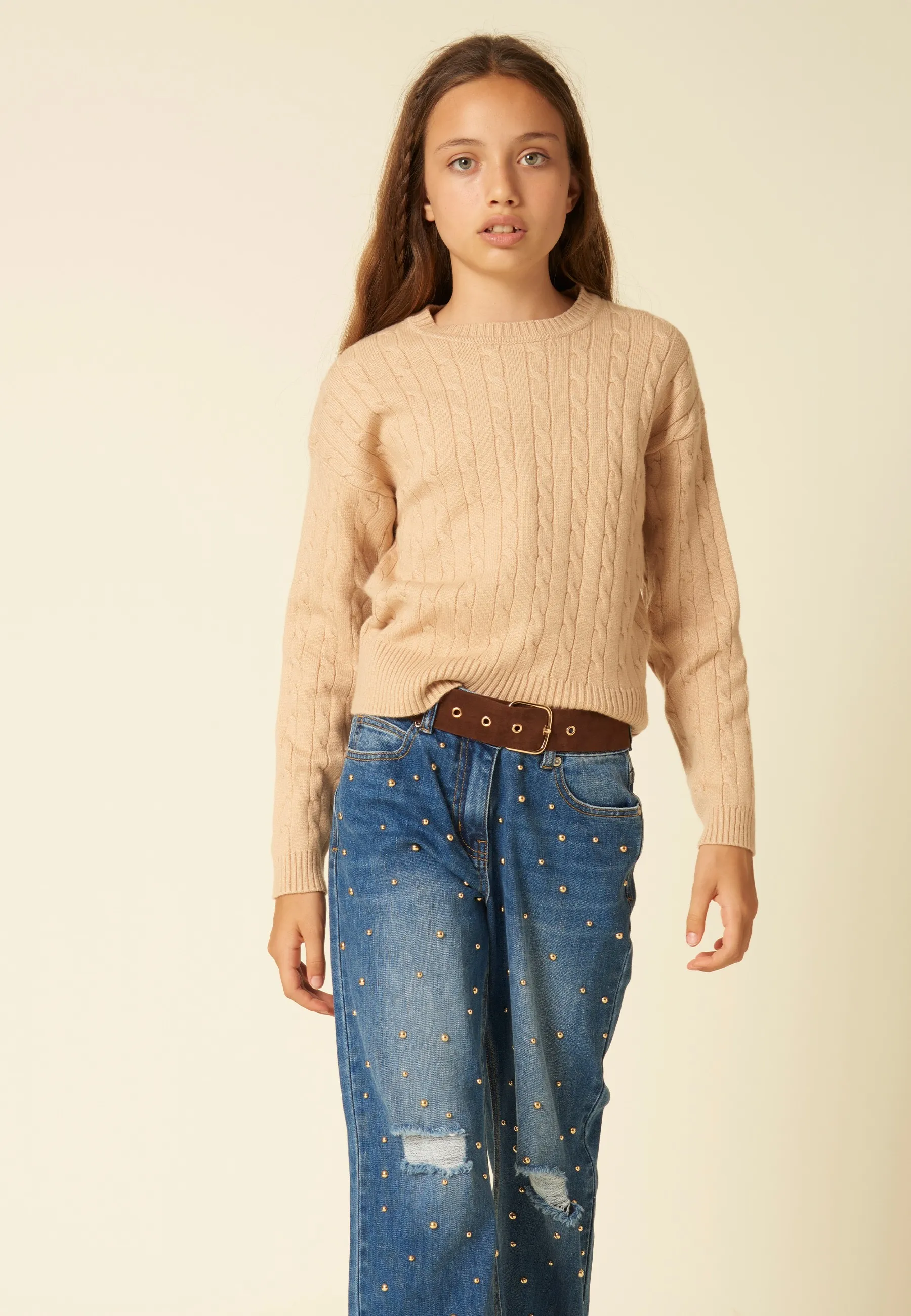 Maglione a trecce tobetoo