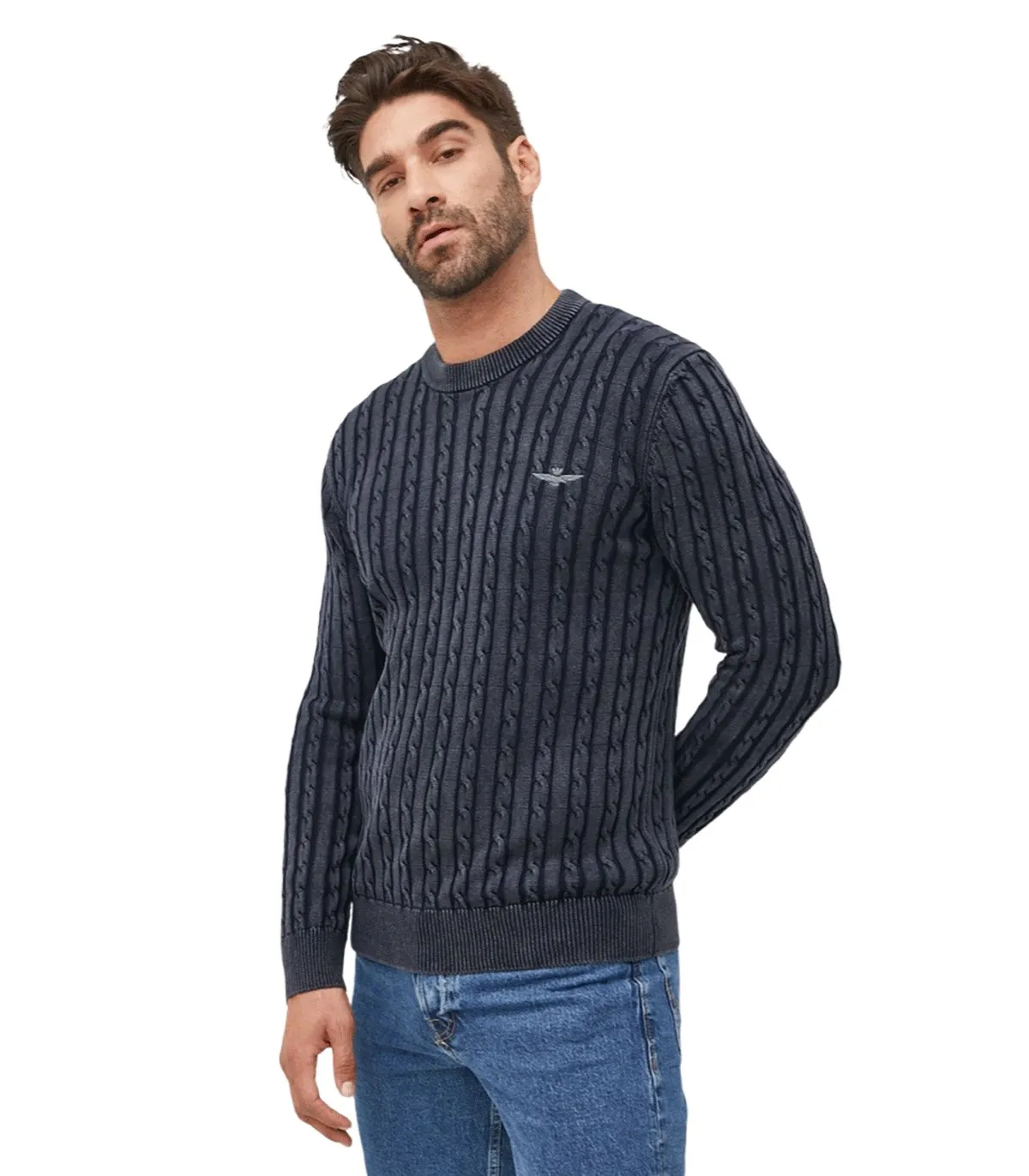 Maglione a trecce Uomo Aeronautica Militare