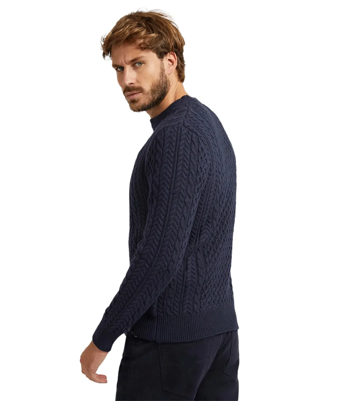 Maglione a trecce Uomo Guess