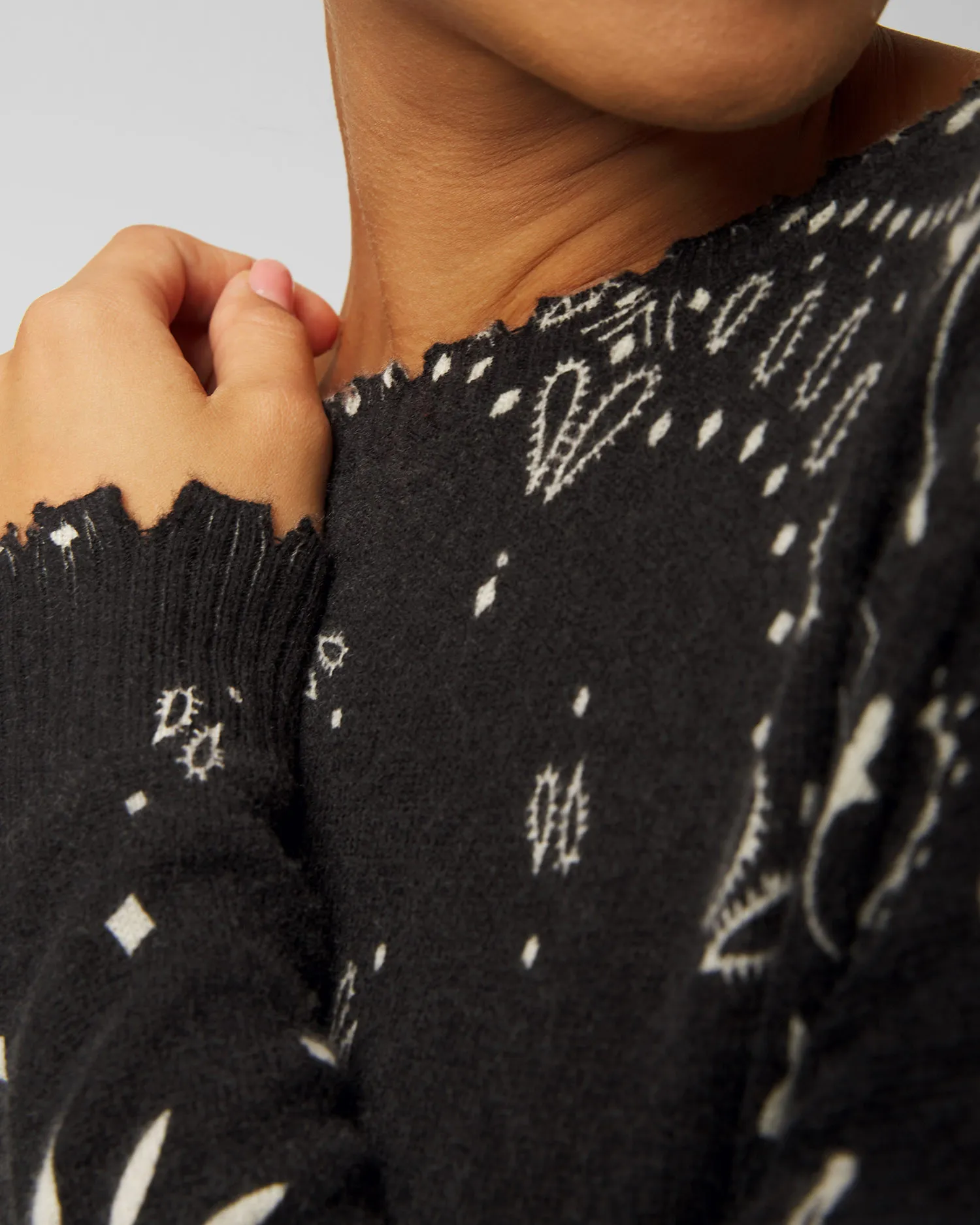 Maglione in cashmere da donna Kujten Mela Bandana f2500-81