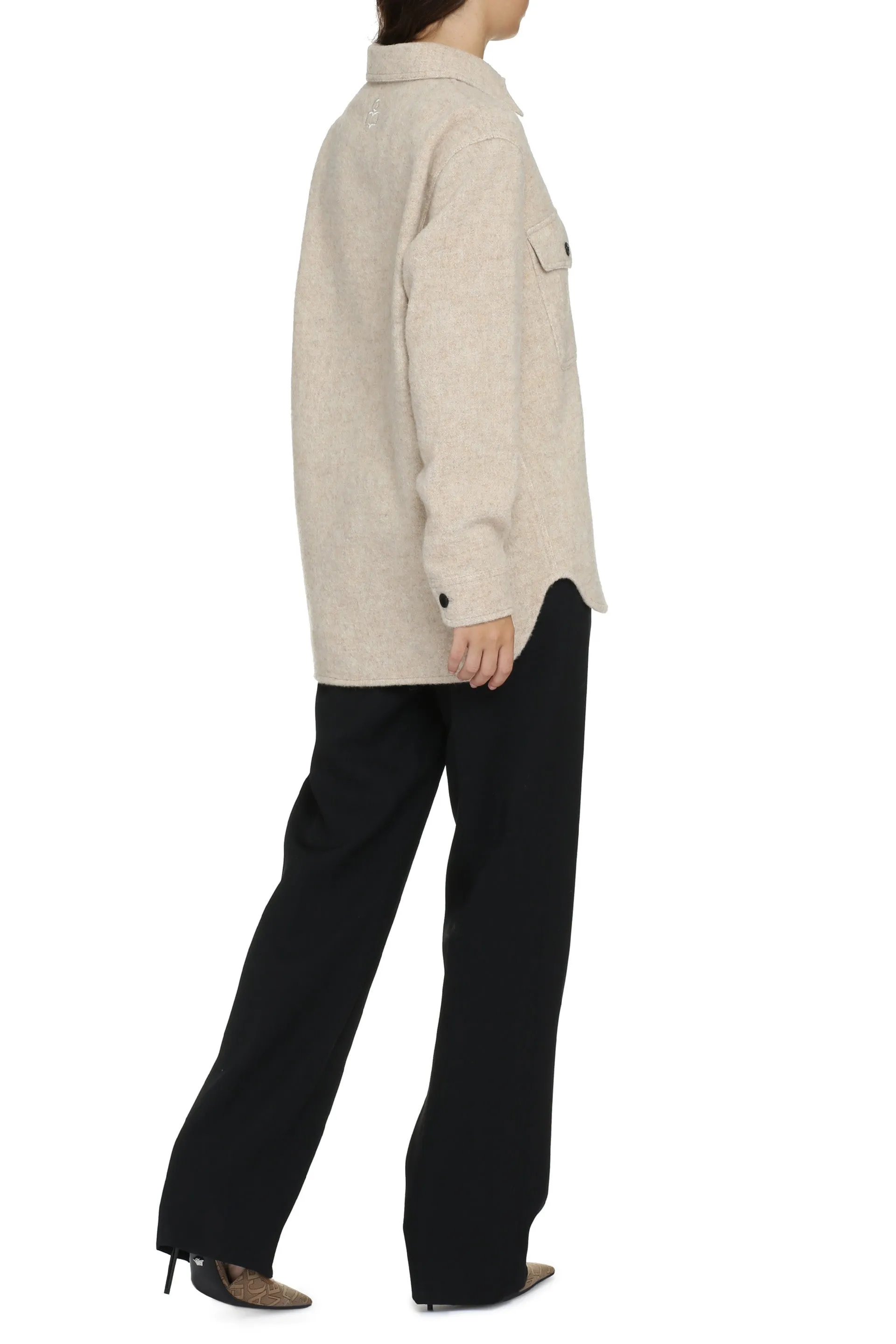 Marant étoile Overshirt Faxon in lana