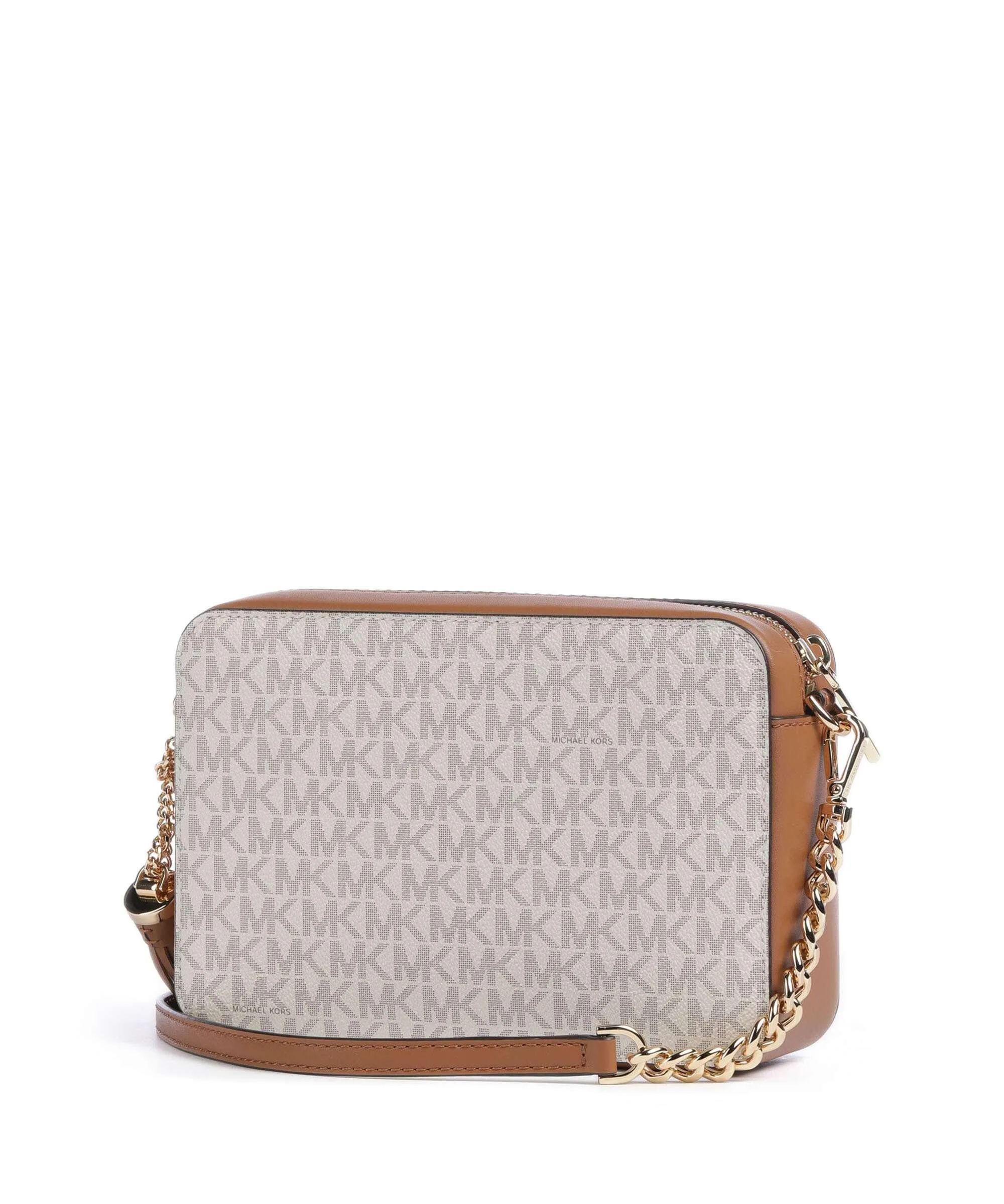  Michael Kors Jet Set Borsa a tracolla pelle sintetica, tela avorio  