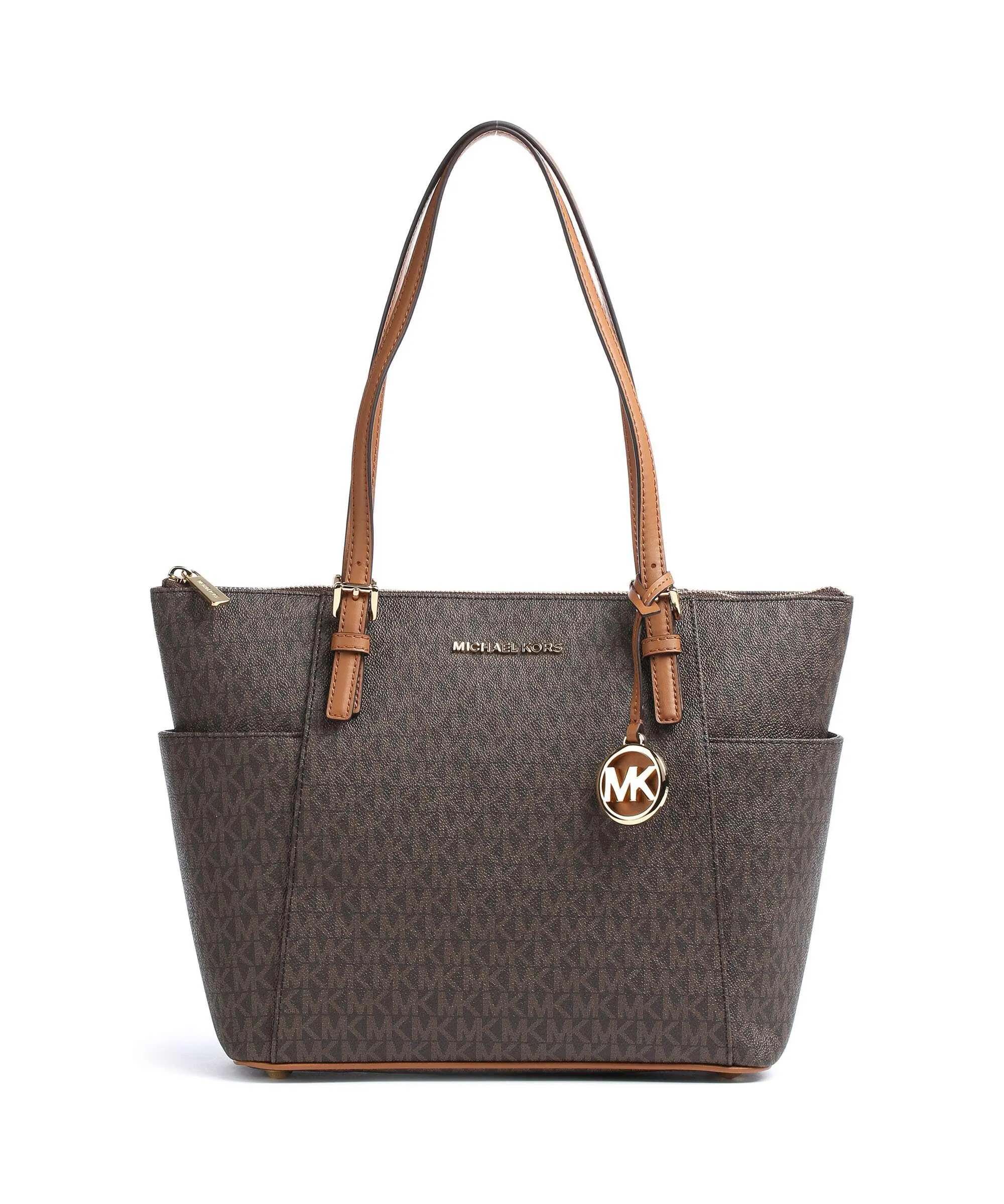  Michael Kors Jet Set Item Borsa shopper pelle sintetica marrone scuro  
