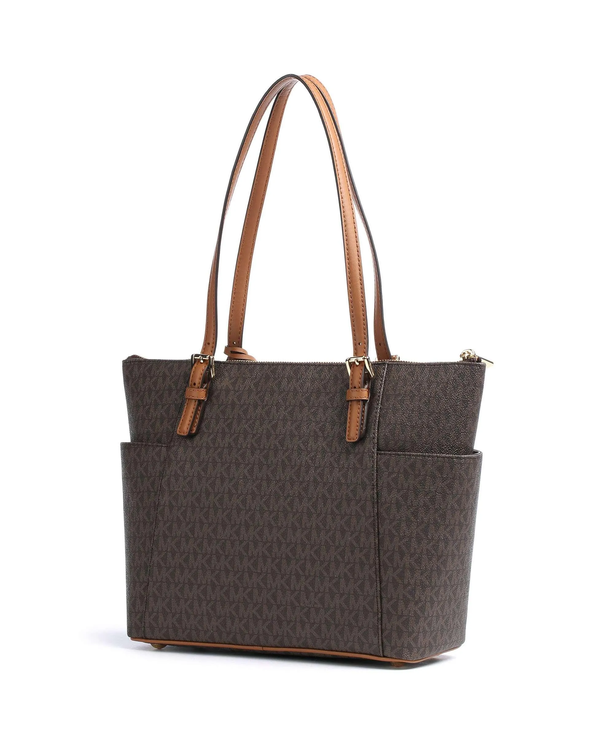  Michael Kors Jet Set Item Borsa shopper pelle sintetica marrone scuro  