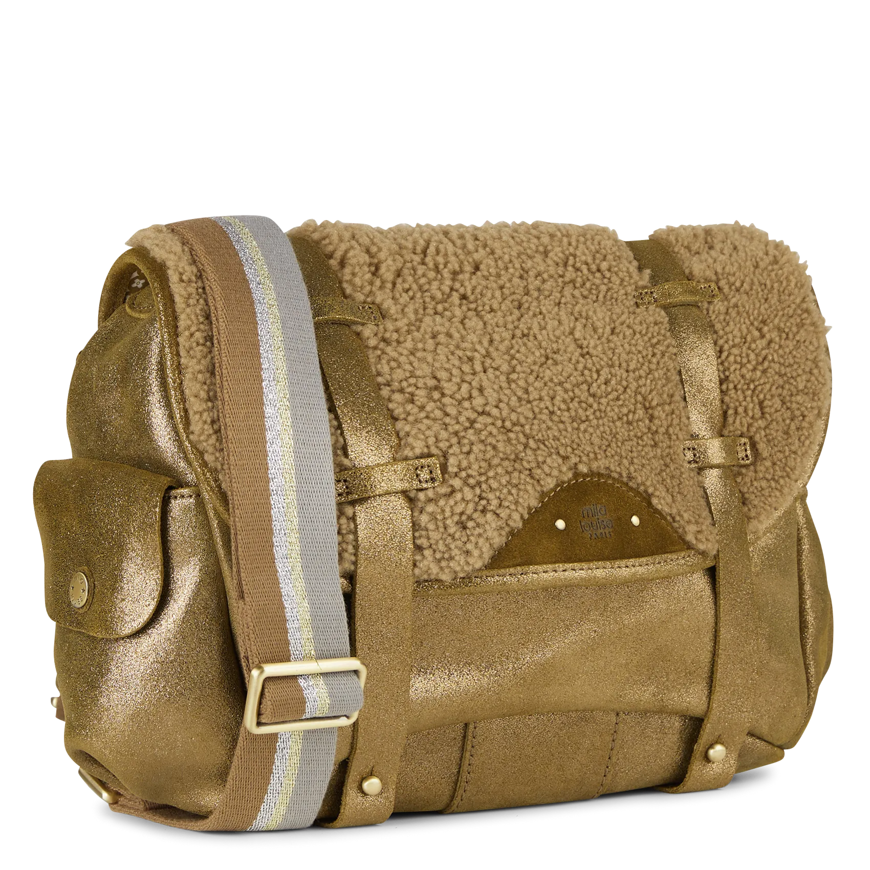  MILA LOUISE   BAYA - Borsa a bisaccia in pelle | Kaki