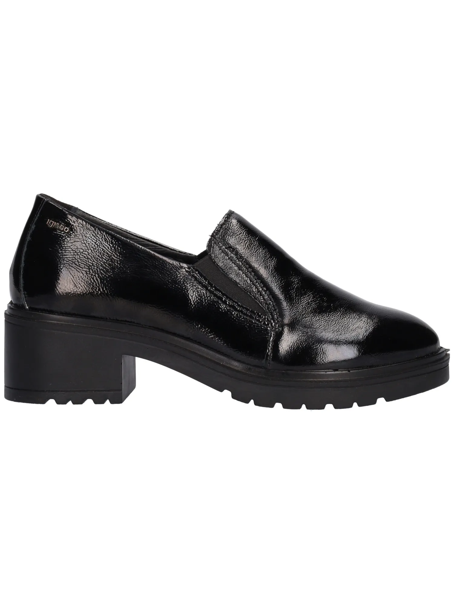 Mocassino tacco largo Igi&Co da donna nero