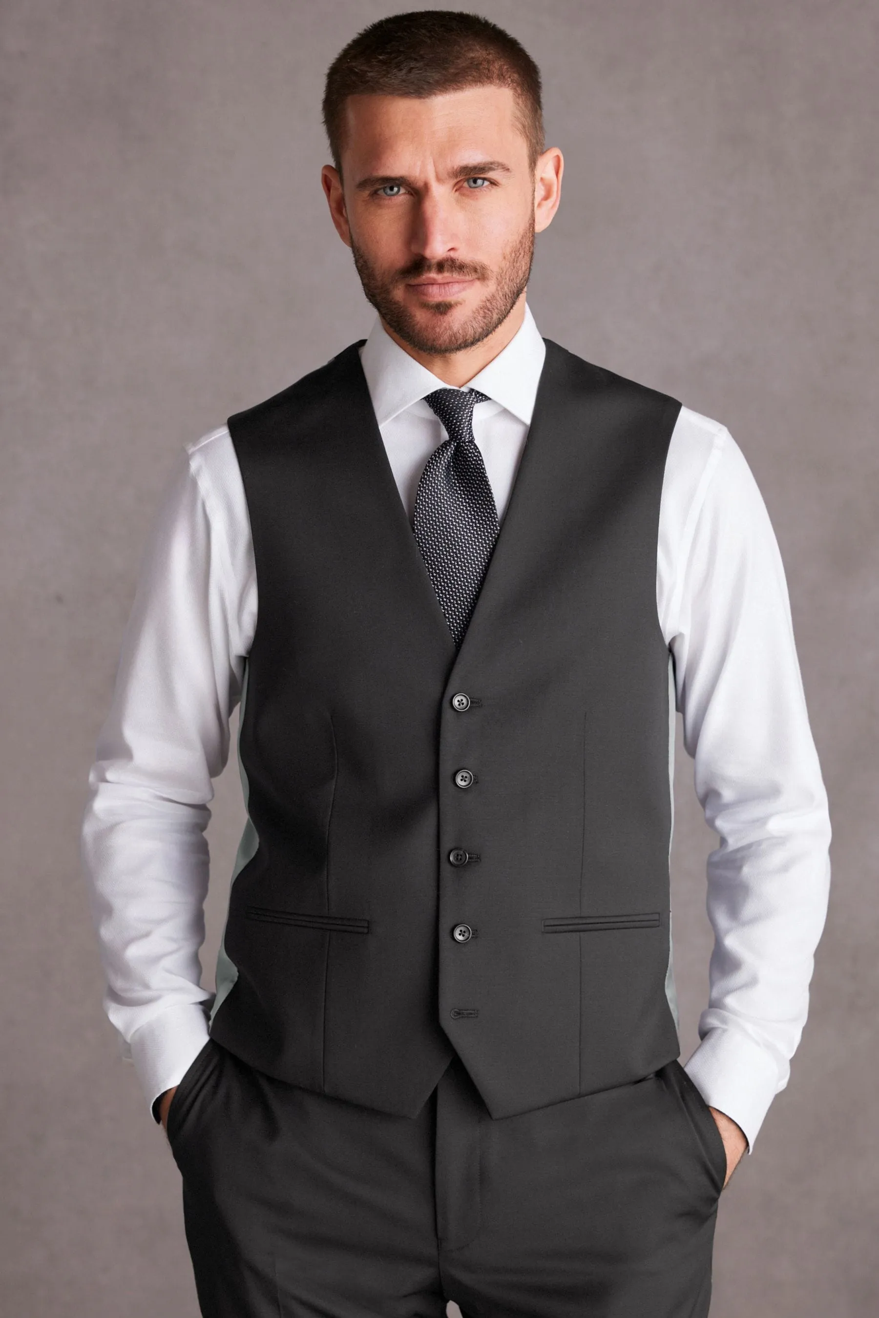 Nero  - Signature in lana: Gilet