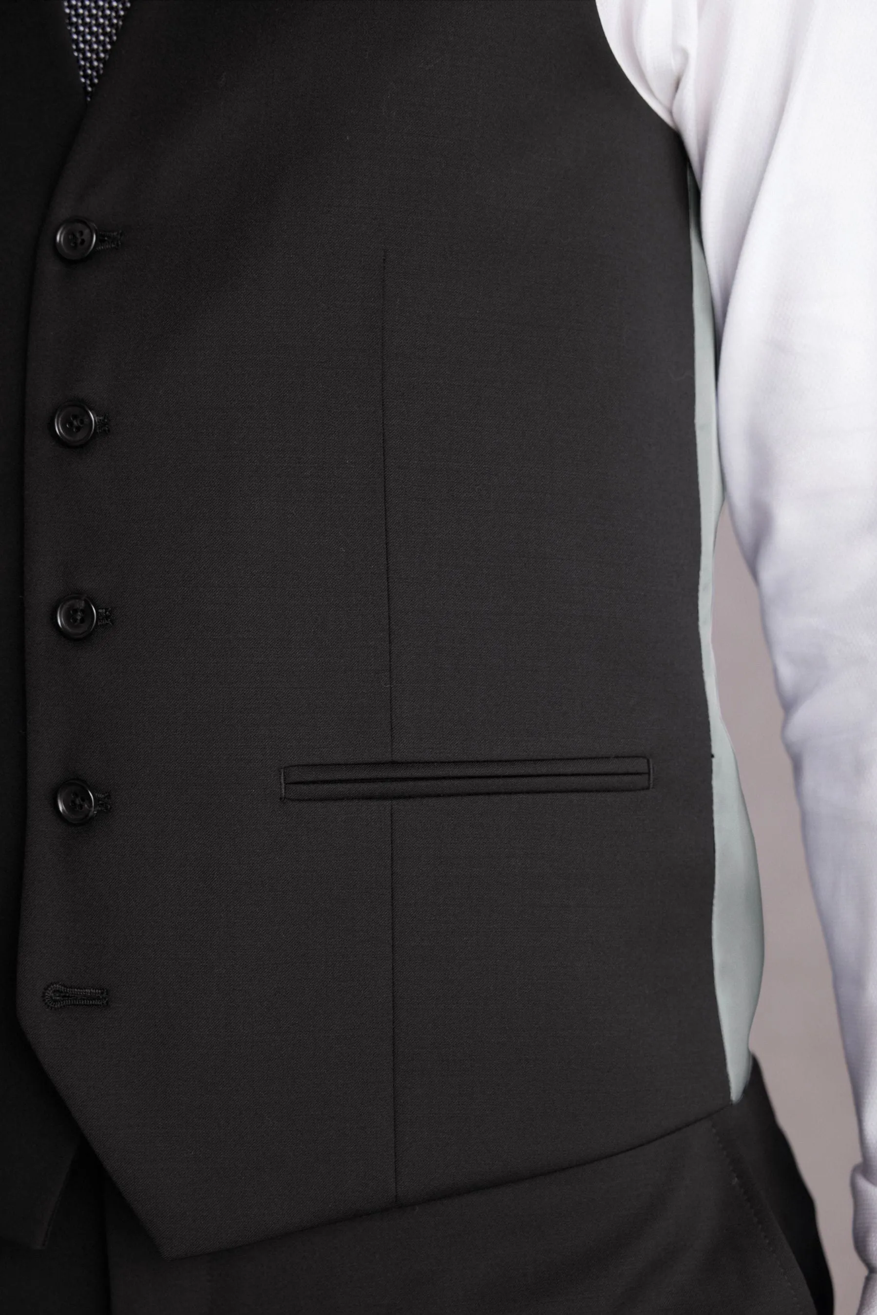 Nero  - Signature in lana: Gilet