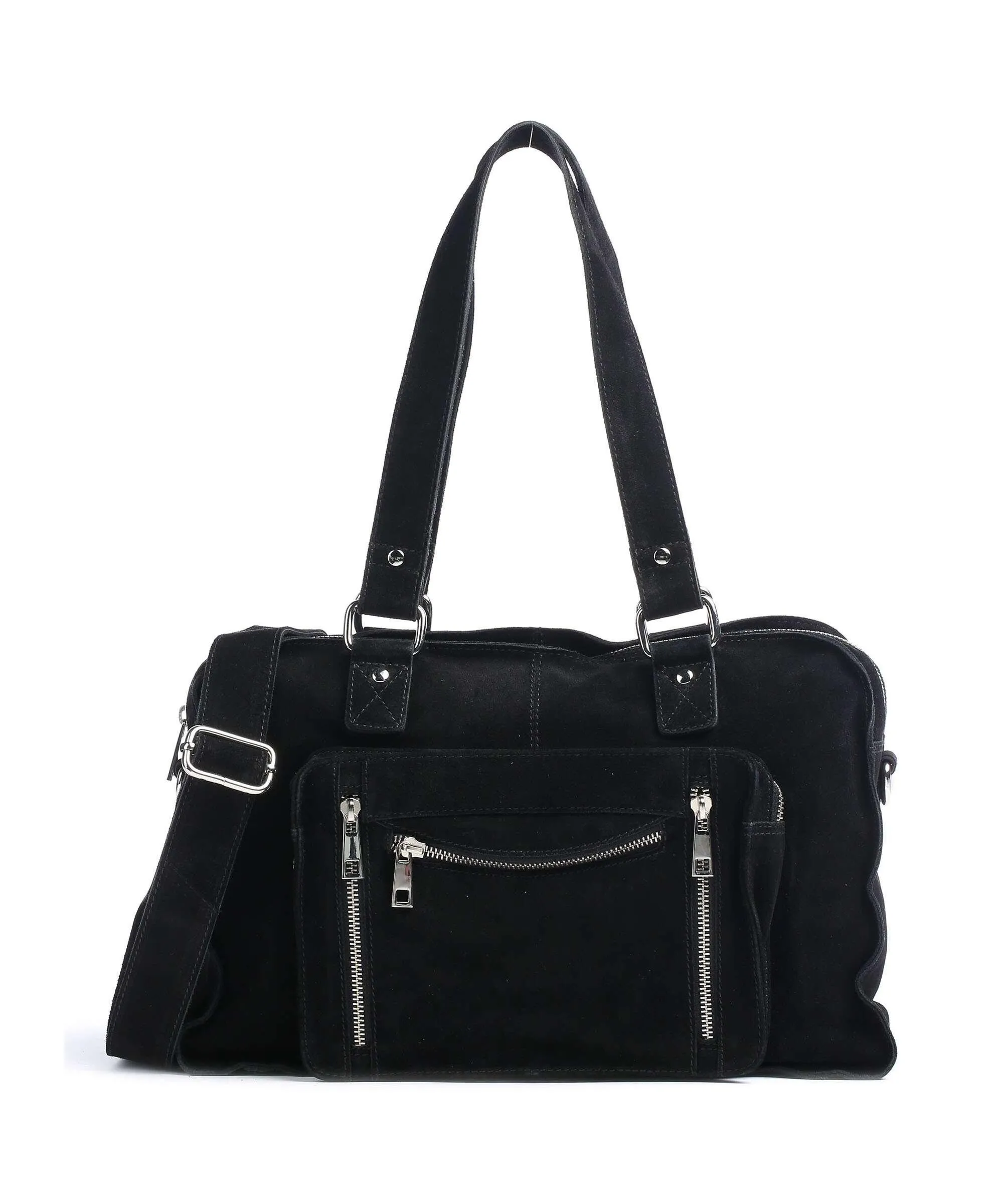  Núnoo New Suede Mille Borsa shopper pelle ruvida nero  