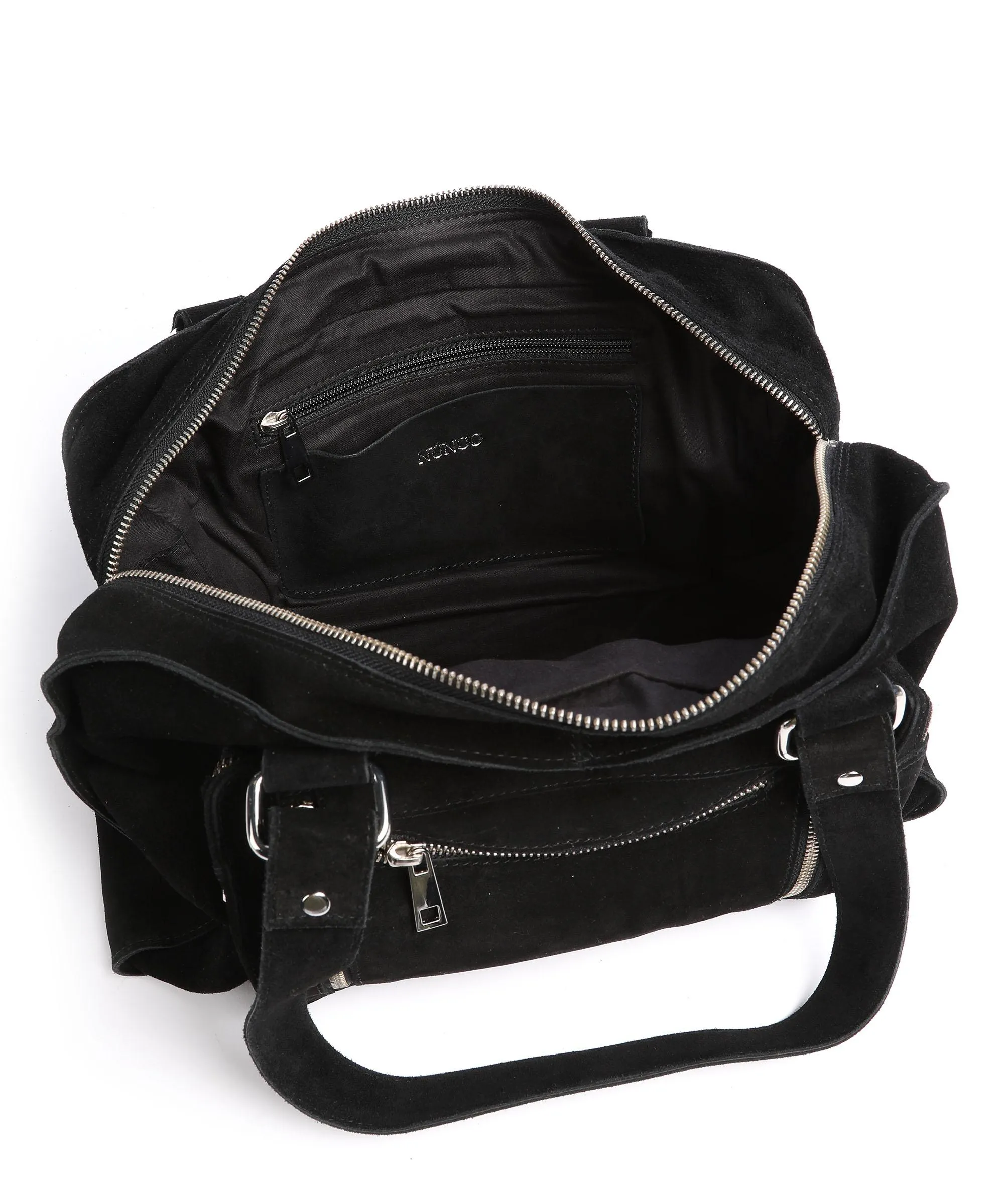  Núnoo New Suede Mille Borsa shopper pelle ruvida nero  