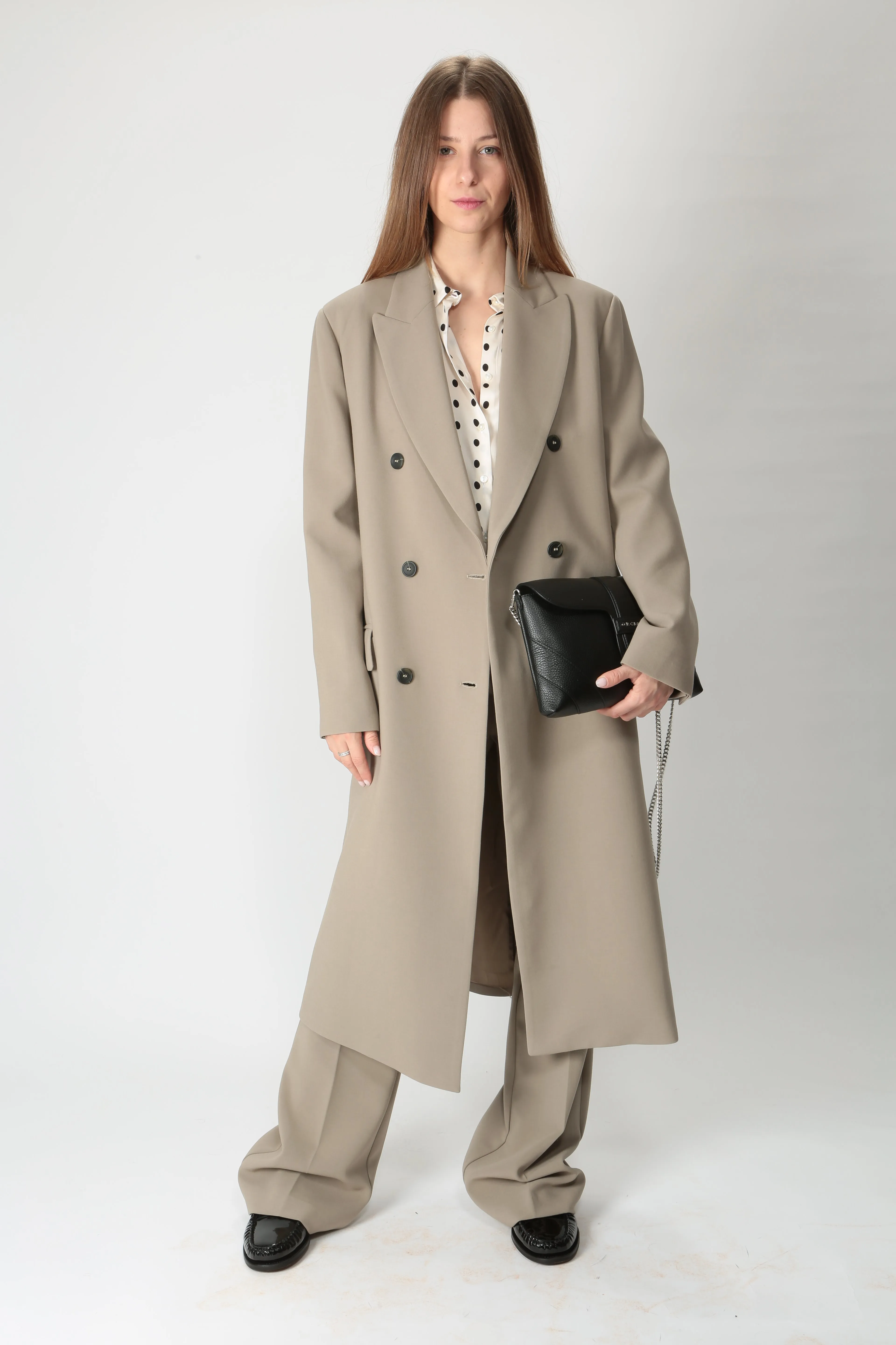Ottod'ame Cappotto doppiopetto lungo LIM-DJ0035