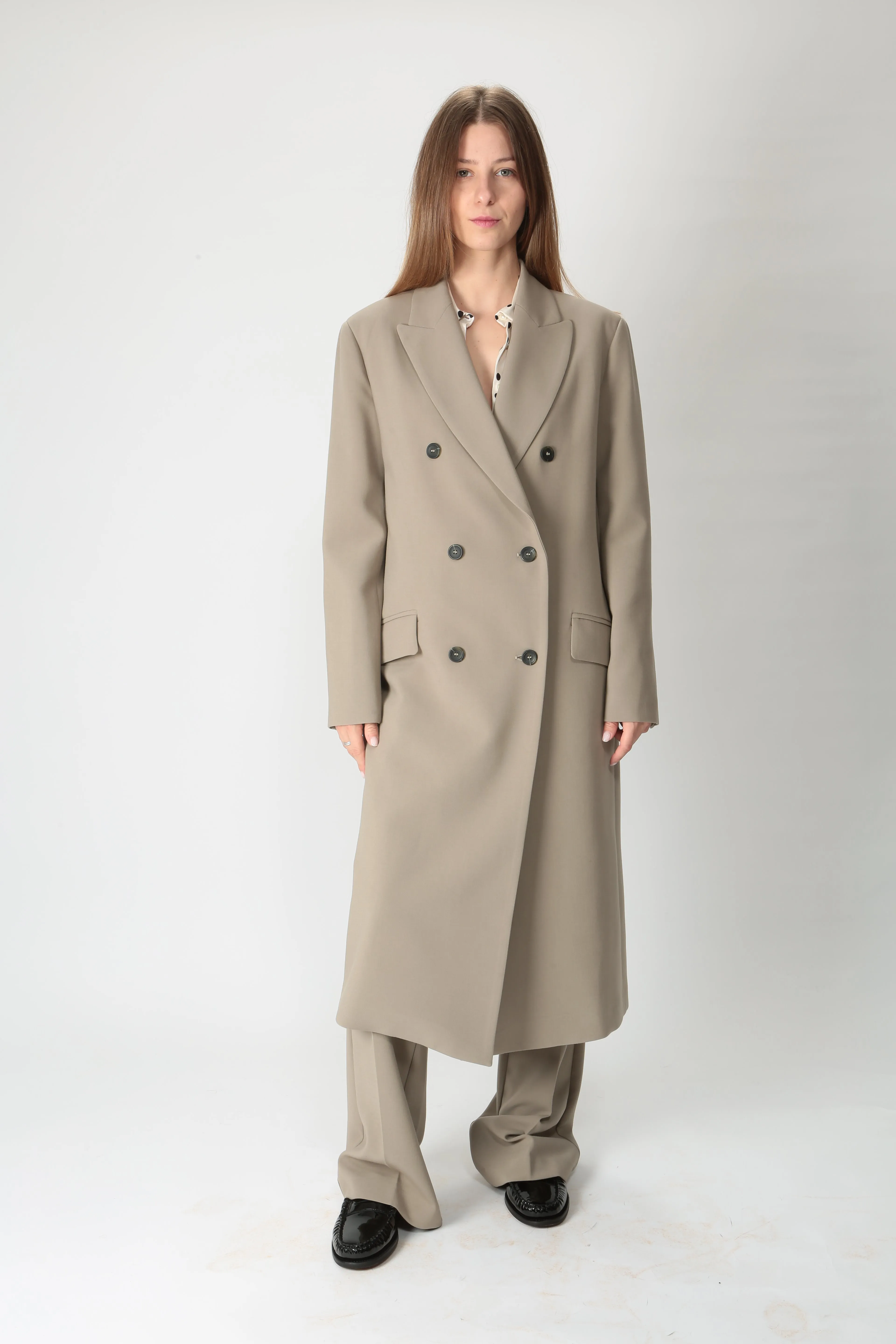 Ottod'ame Cappotto doppiopetto lungo LIM-DJ0035