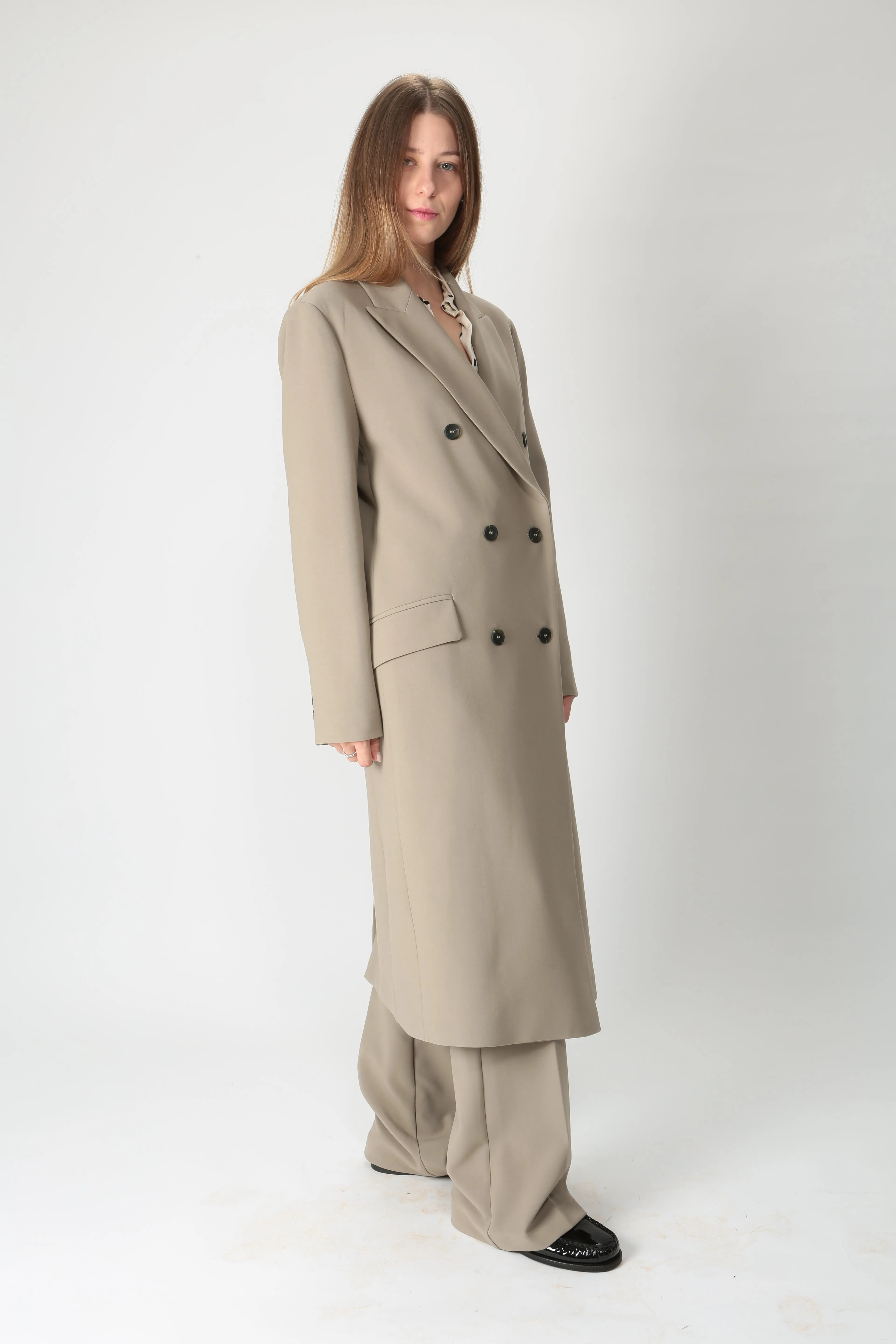 Ottod'ame Cappotto doppiopetto lungo LIM-DJ0035