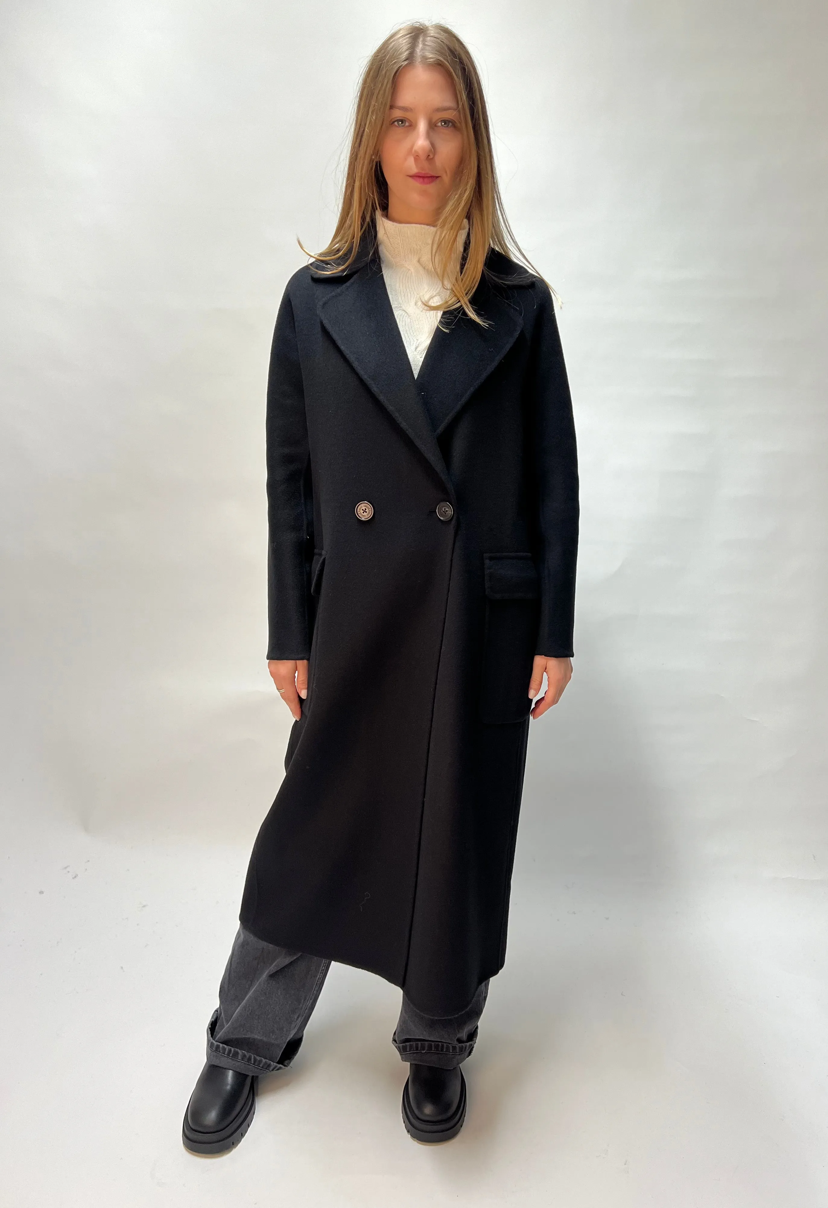 Ottod'ame Cappotto lungo misto lana DJ0011-1