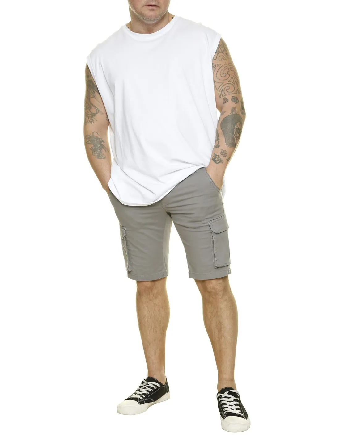 Pantalone Bermuda in cotone  con tasche laterali Mod Treviso