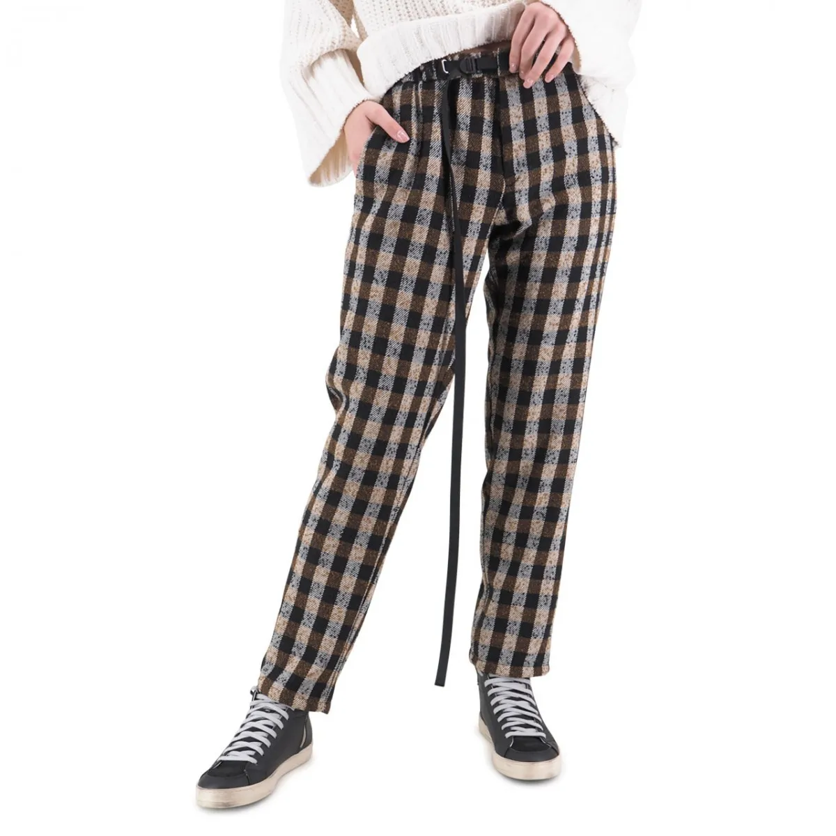 Pantalone In Lana Marilyn Check