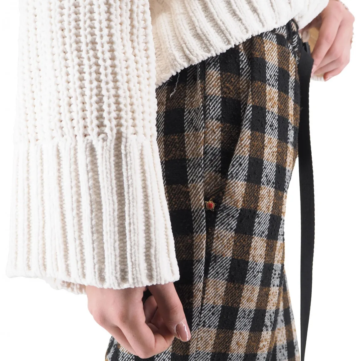 Pantalone In Lana Marilyn Check