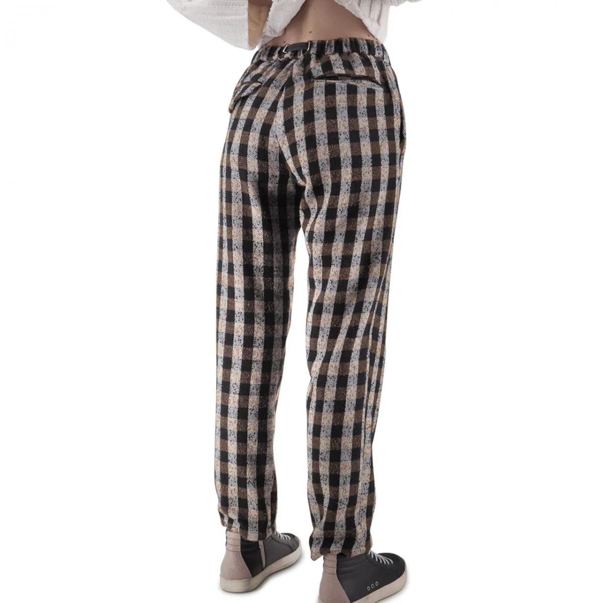 Pantalone In Lana Marilyn Check