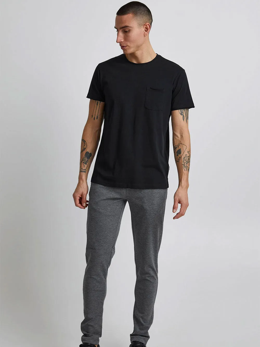 Pantalone Uomo grigio regular elasticizzato