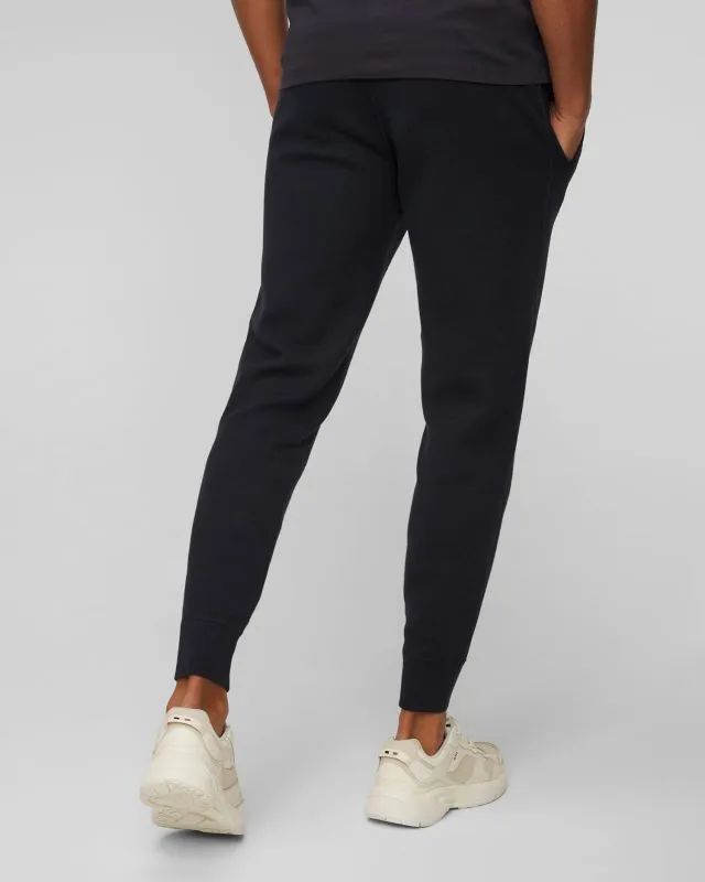 Pantaloni blu scuro in maglia con lana da uomo Hugo Boss Pondrio