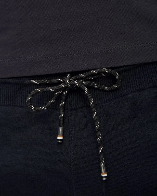 Pantaloni blu scuro in maglia con lana da uomo Hugo Boss Pondrio