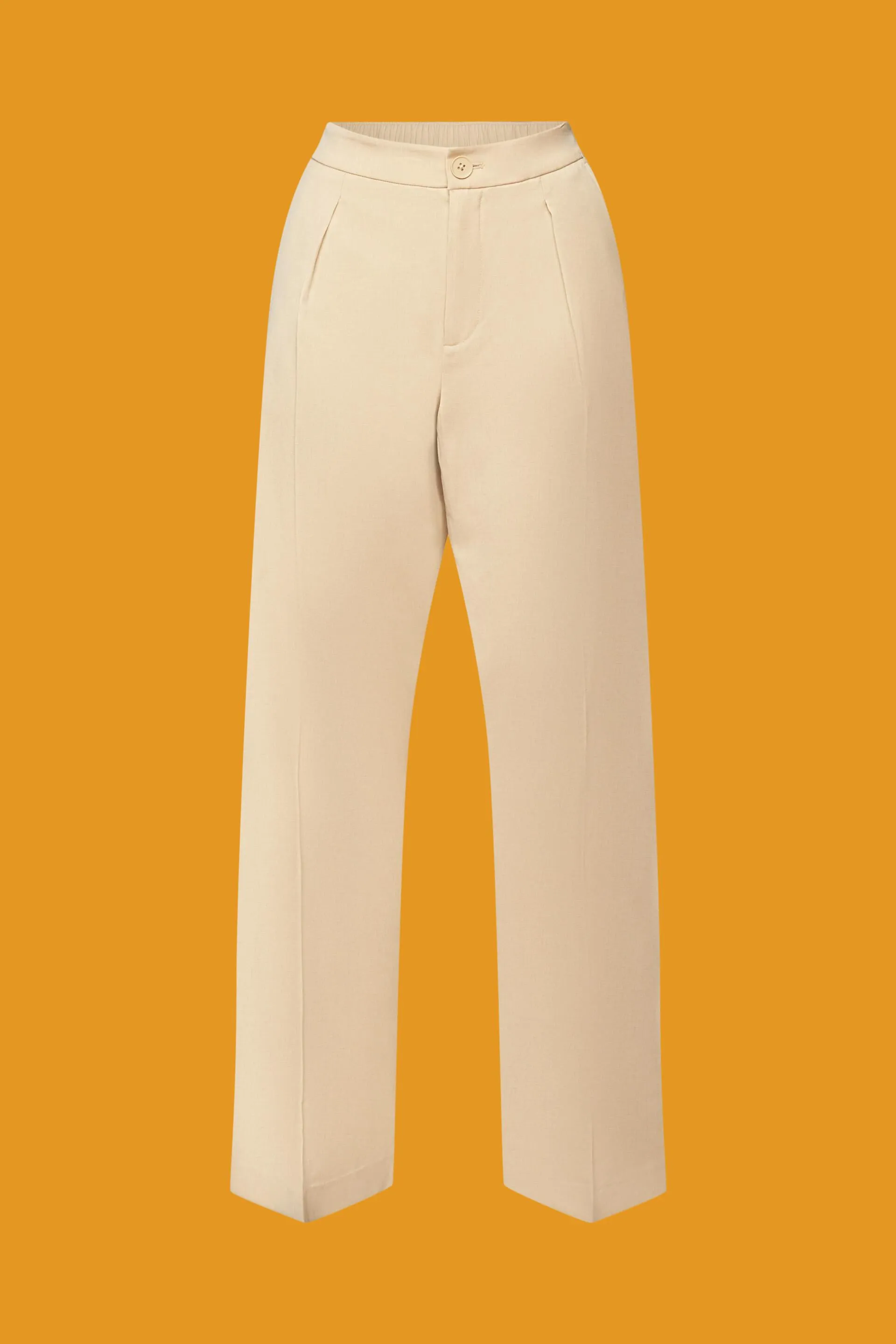 Pantaloni con spacco sullo sfondo e zip