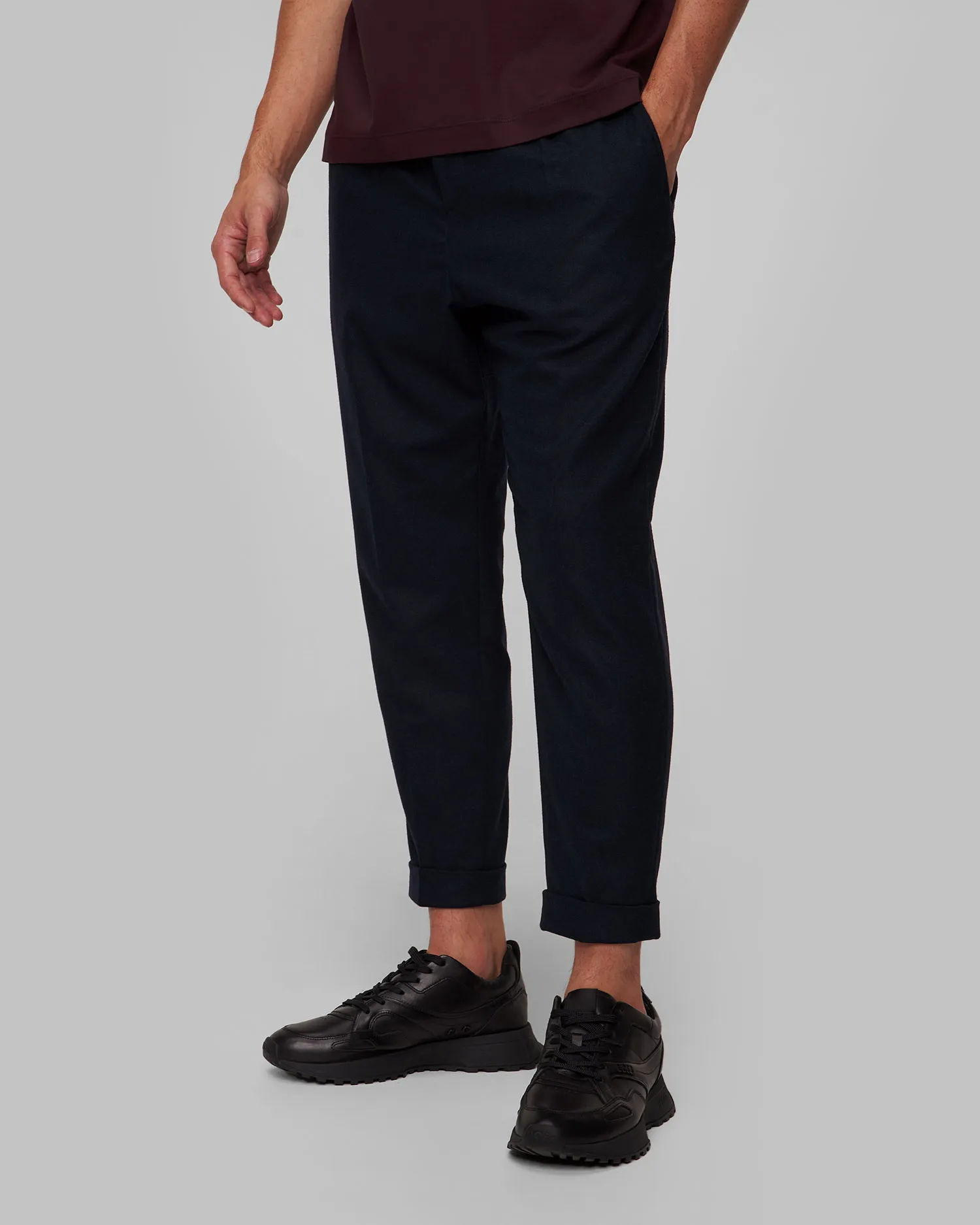 Pantaloni in lana da uomo Hugo Boss P-Prian 50527924-405