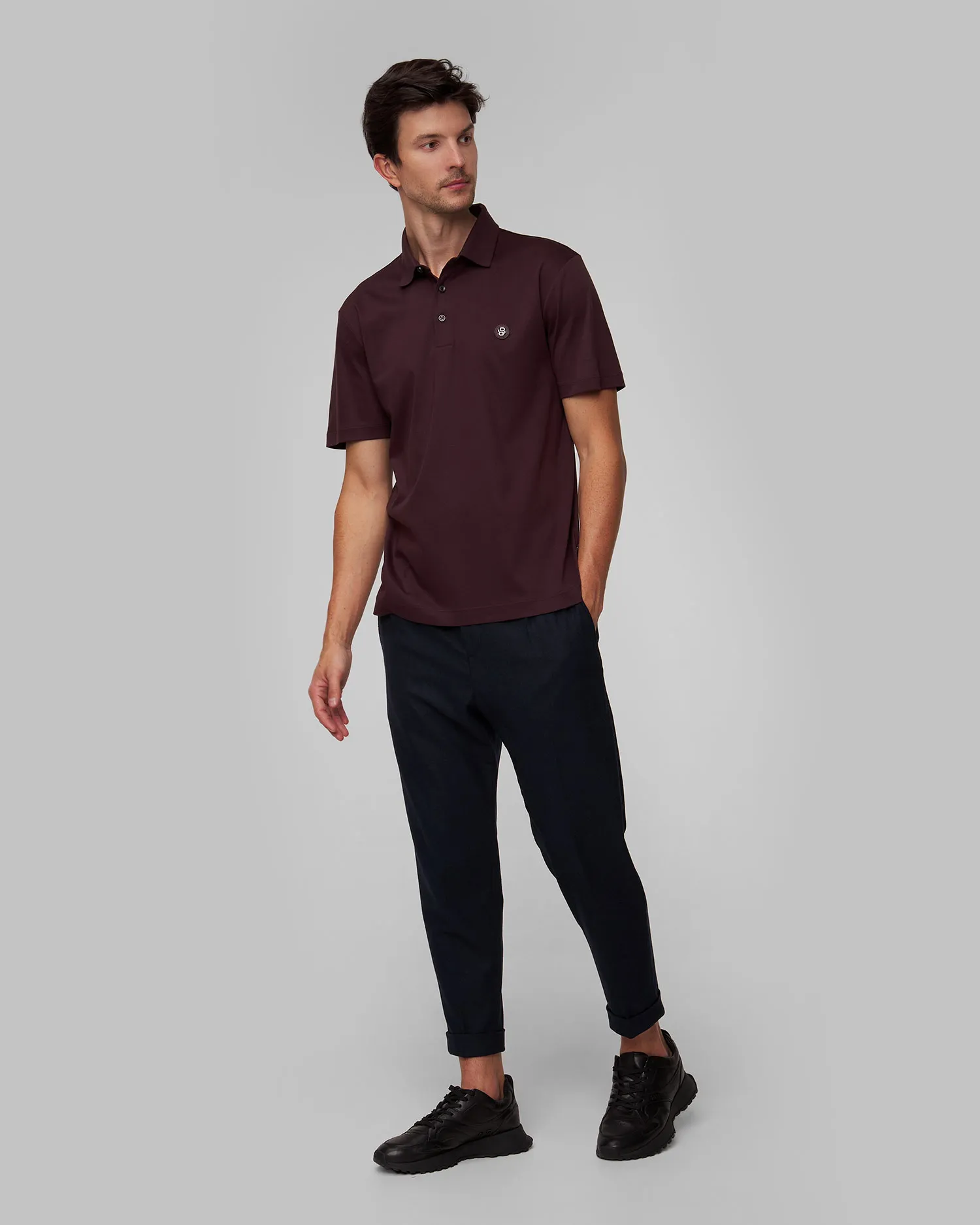 Pantaloni in lana da uomo Hugo Boss P-Prian 50527924-405