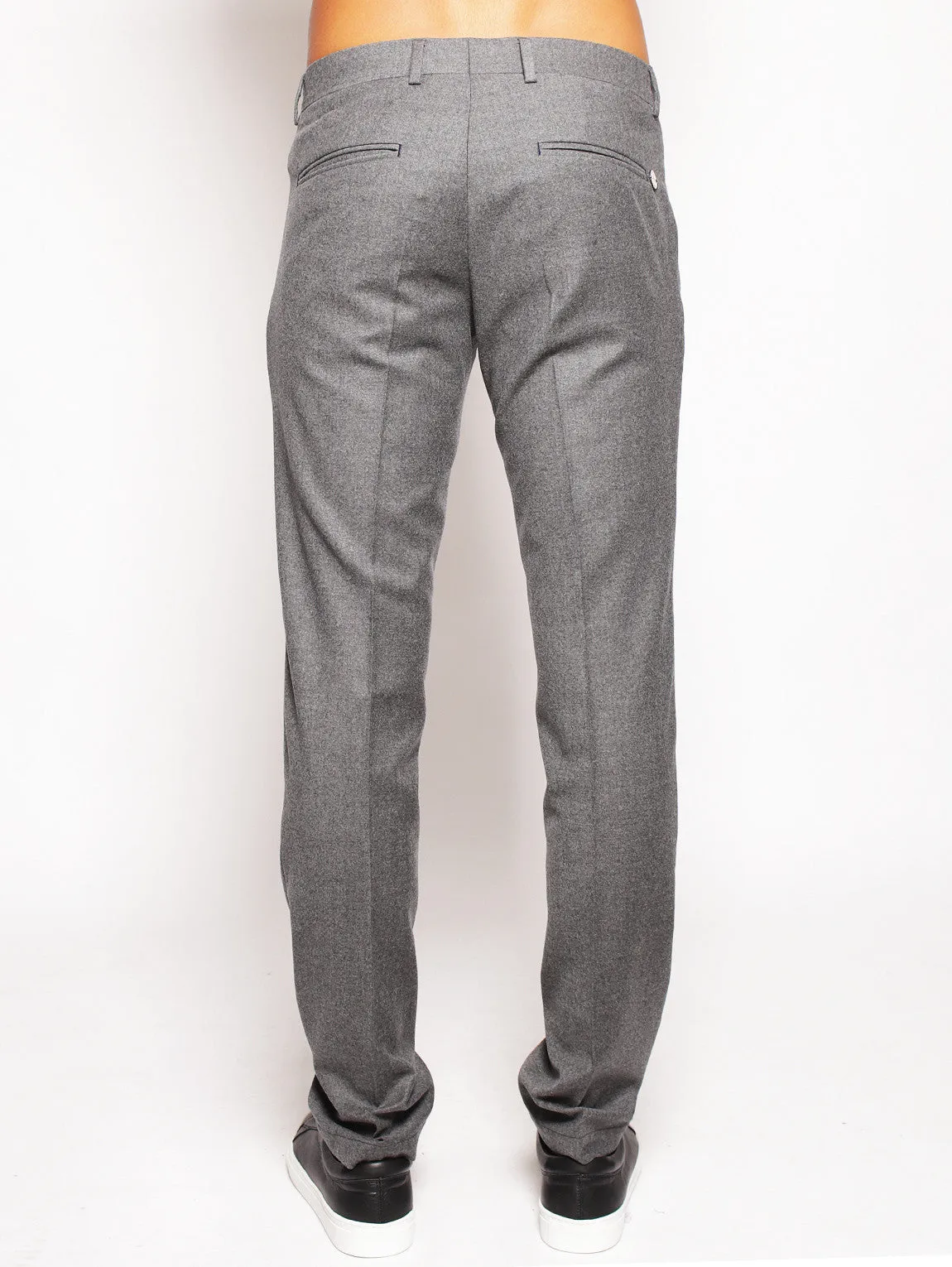 Pantaloni in lana Grigio