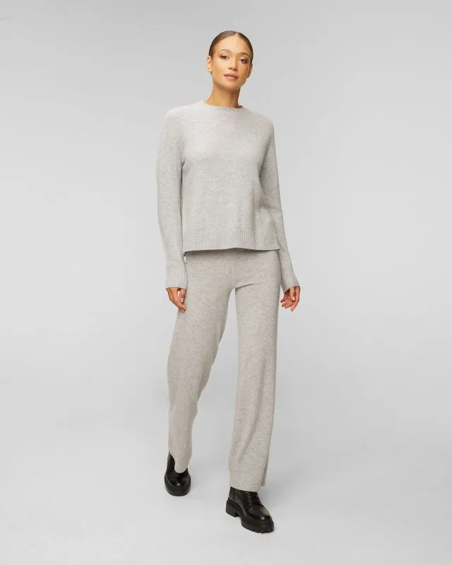Pantaloni in maglia di lana Juvia Frieda con cashmere
