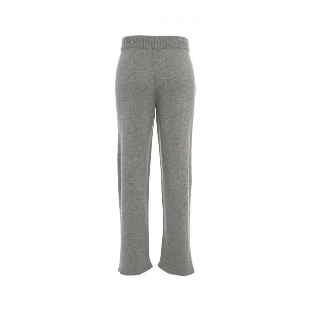 Pantaloni in maglia grigio