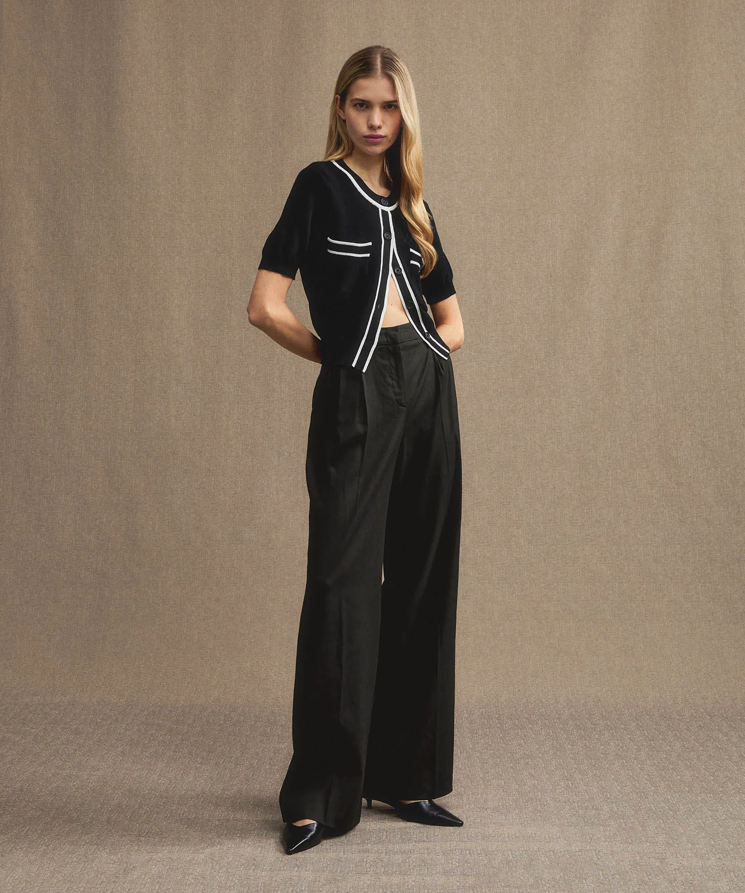 Pantaloni in morbido lino