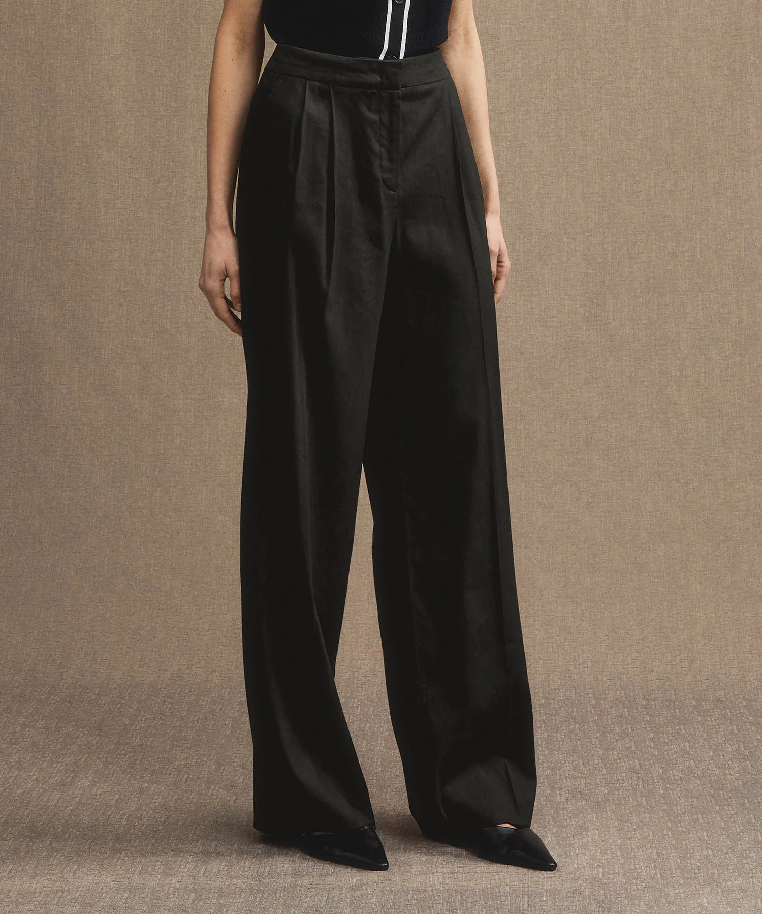 Pantaloni in morbido lino