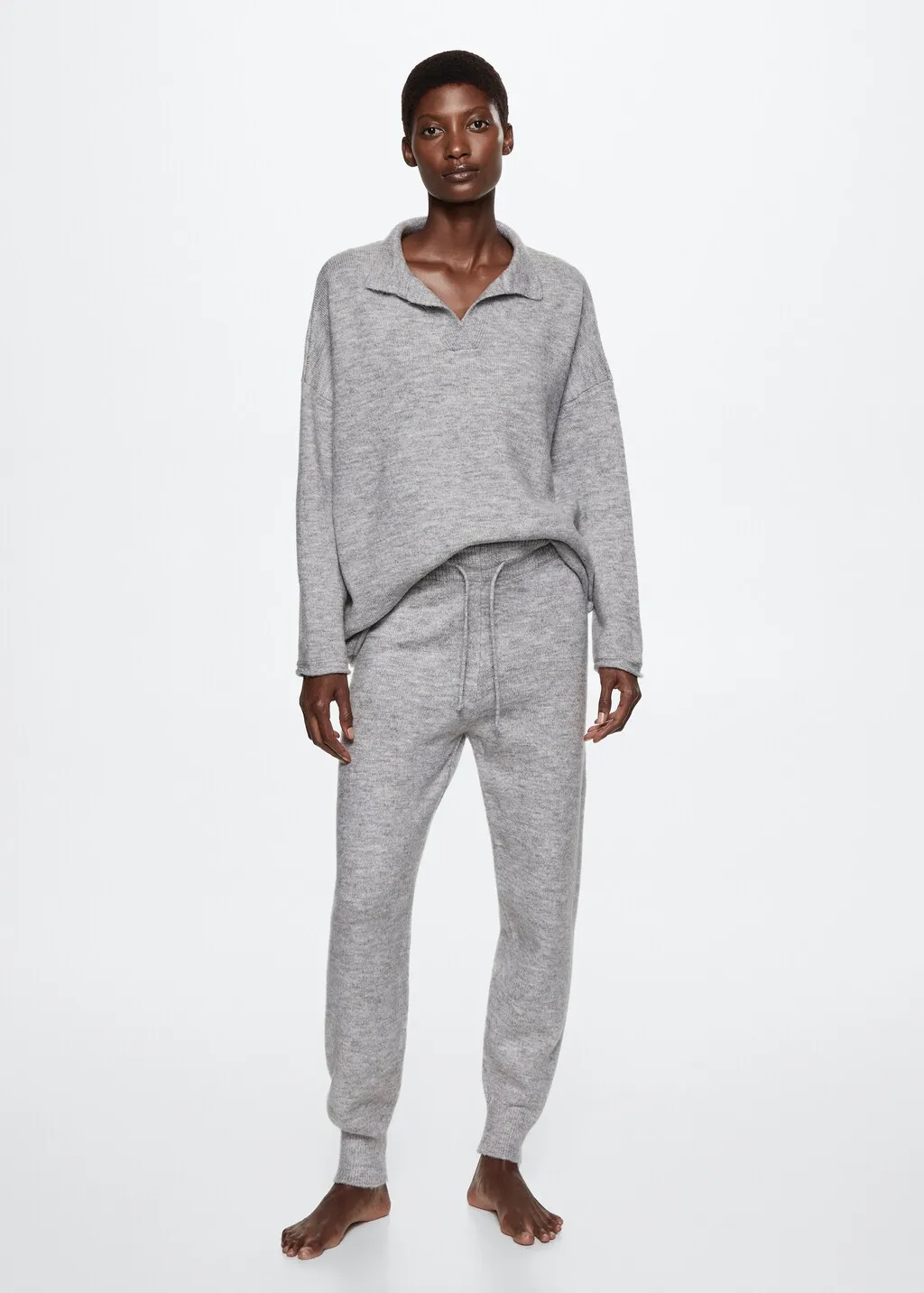 Pantaloni maglia cotone lino