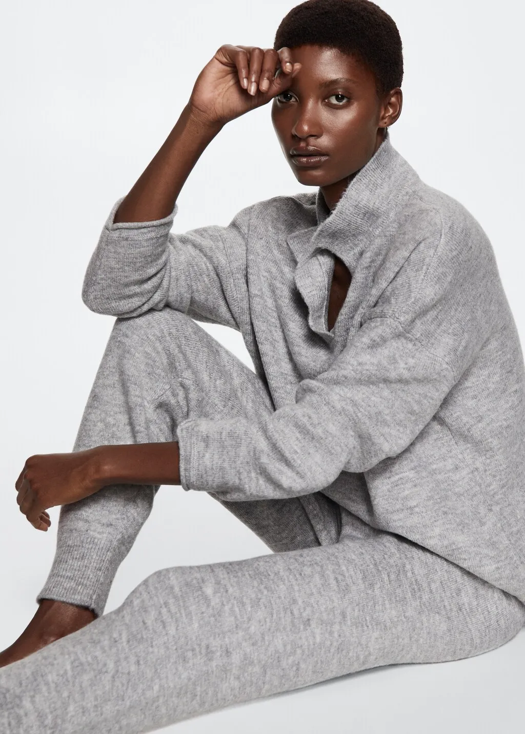 Pantaloni maglia cotone lino