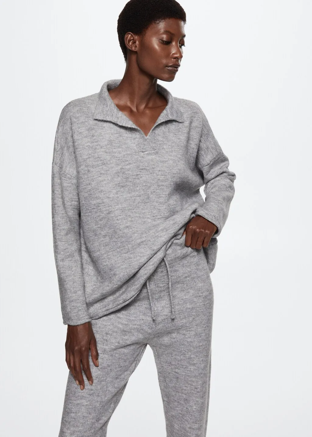 Pantaloni maglia cotone lino