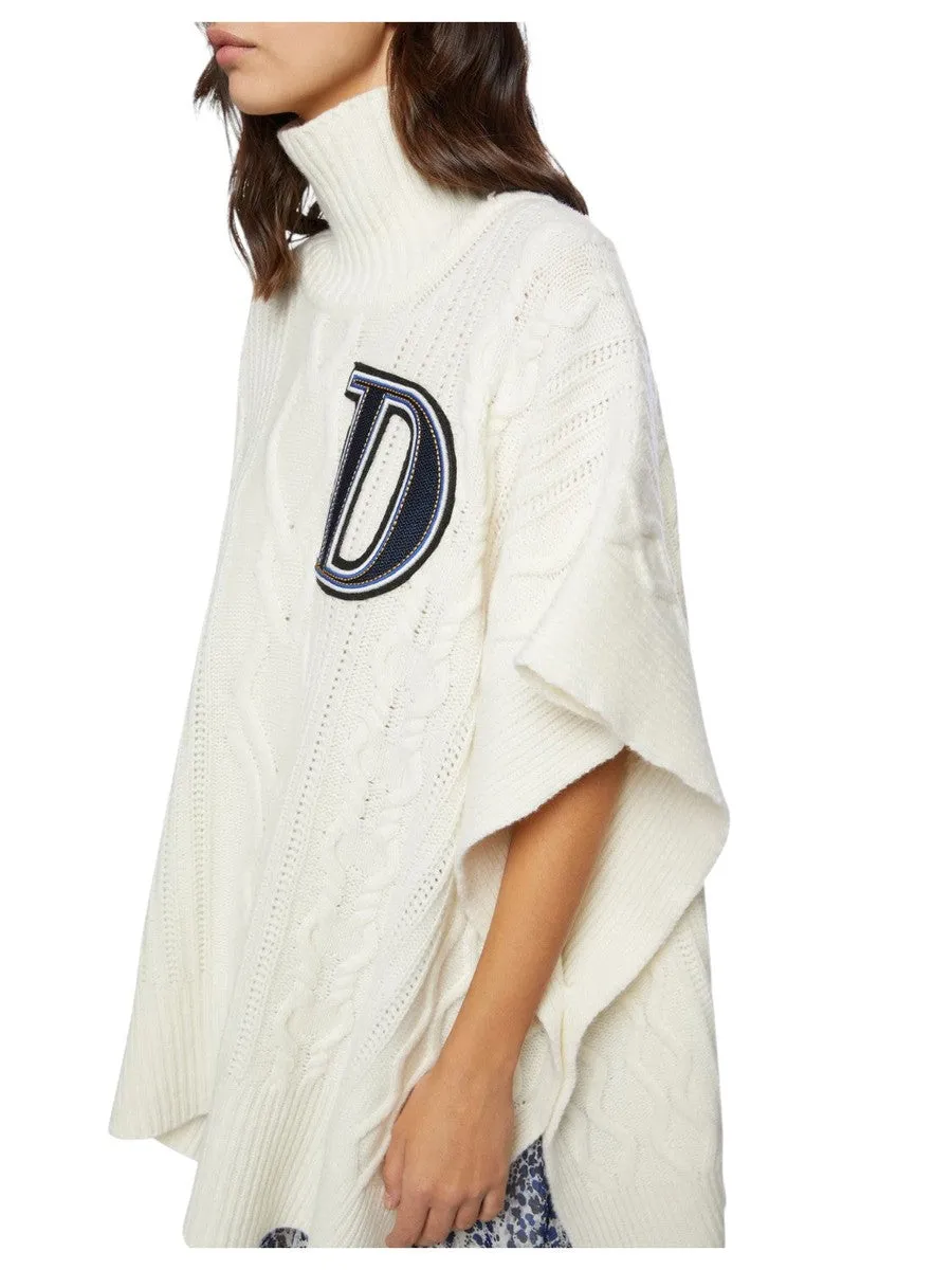 Poncho in lana over