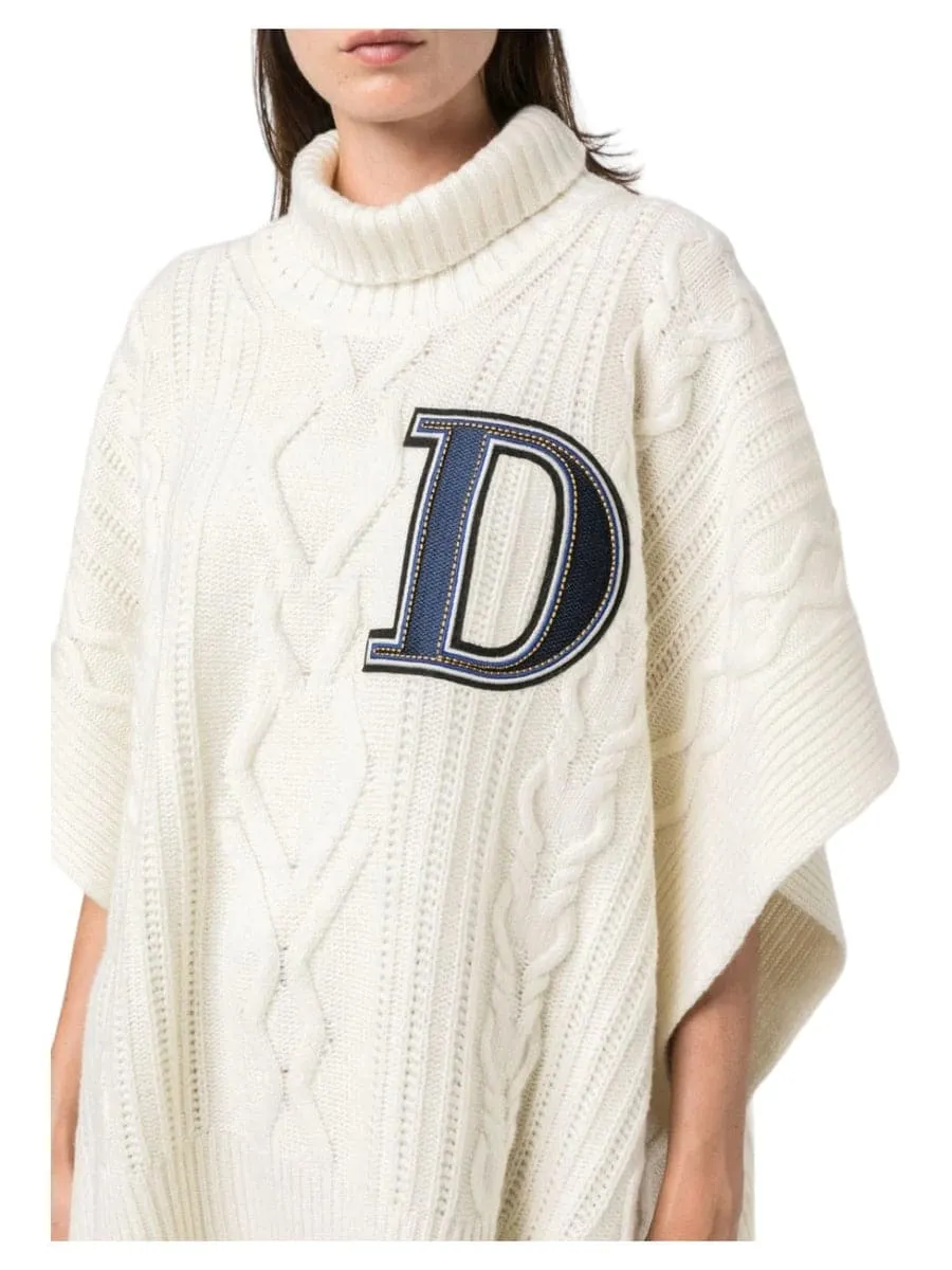 Poncho in lana over