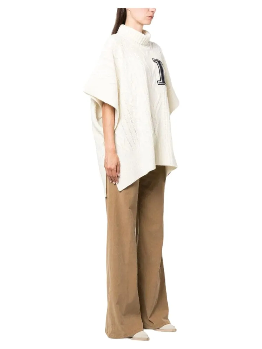 Poncho in lana over