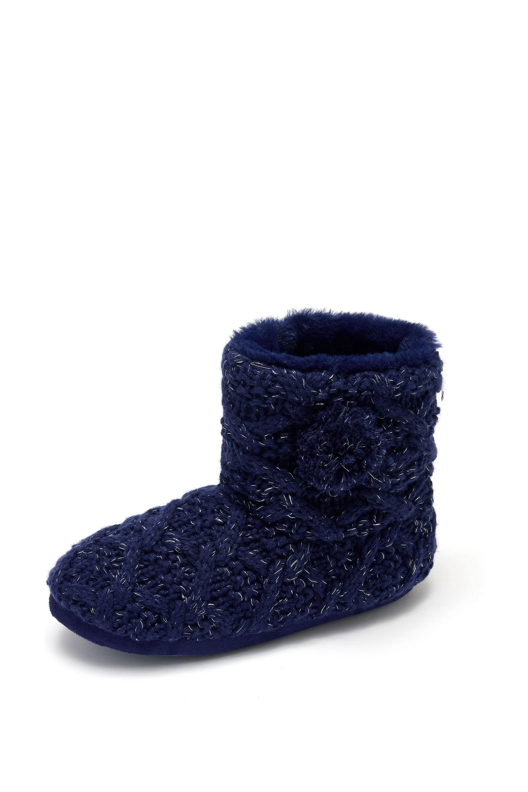 Pour Moi - Pantofole stivale foderate a trecce con fodera in pelliccia sintetica