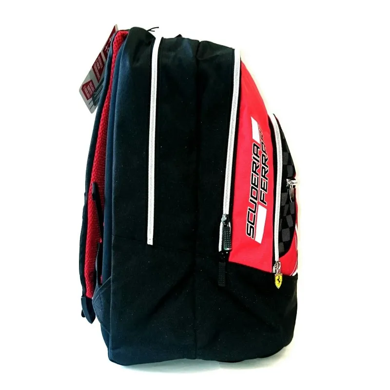 PROMO SCHOOL PACK FERRARI KIDS ZAINO ORGANIZZATO + ASTUCCIO 3 ZIP SCUOLA FRIXION/GIOTTO/TRATTO DA PANINI SCUOLA ITALY